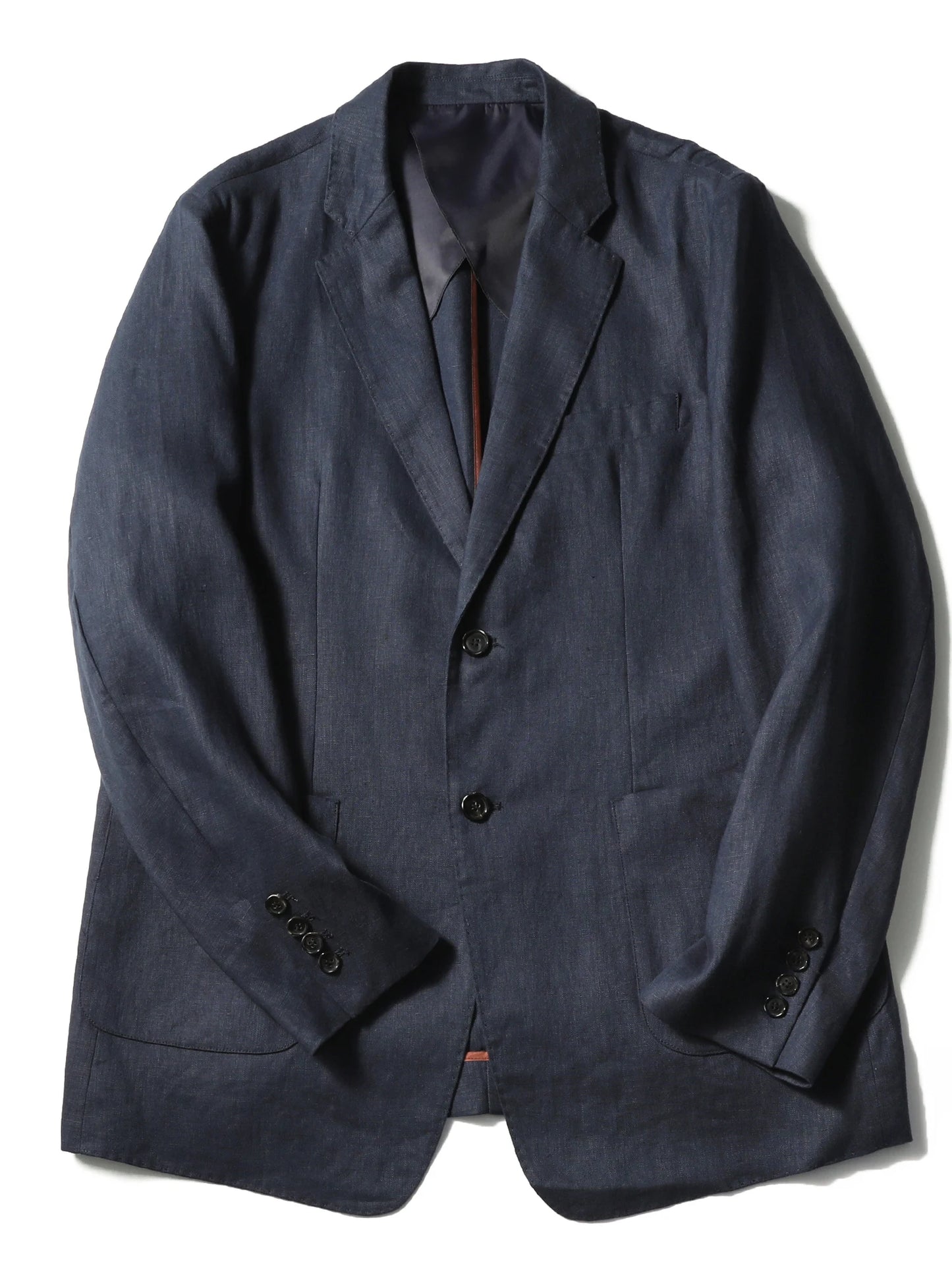 2025 spring and summer new men's high-end 100% pure linen breathable casual suit old money style suit jacket