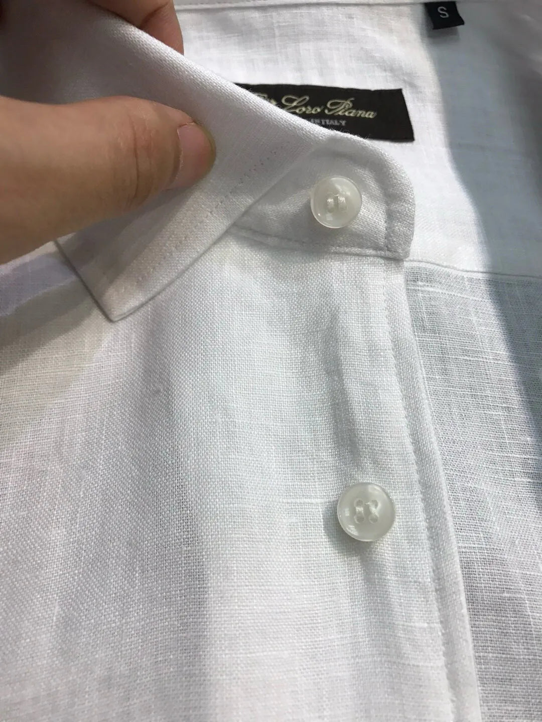 Italian LP Men's Clothing, Linen Business Casual Elegant Minimalist Long Sleeve Shirt Shirt