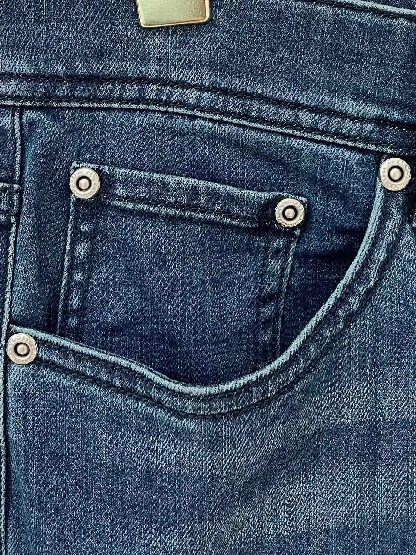 25 spring and summer new Italian kiton chiton solid color fashionable versatile slim-fitting small feet men's casual jeans