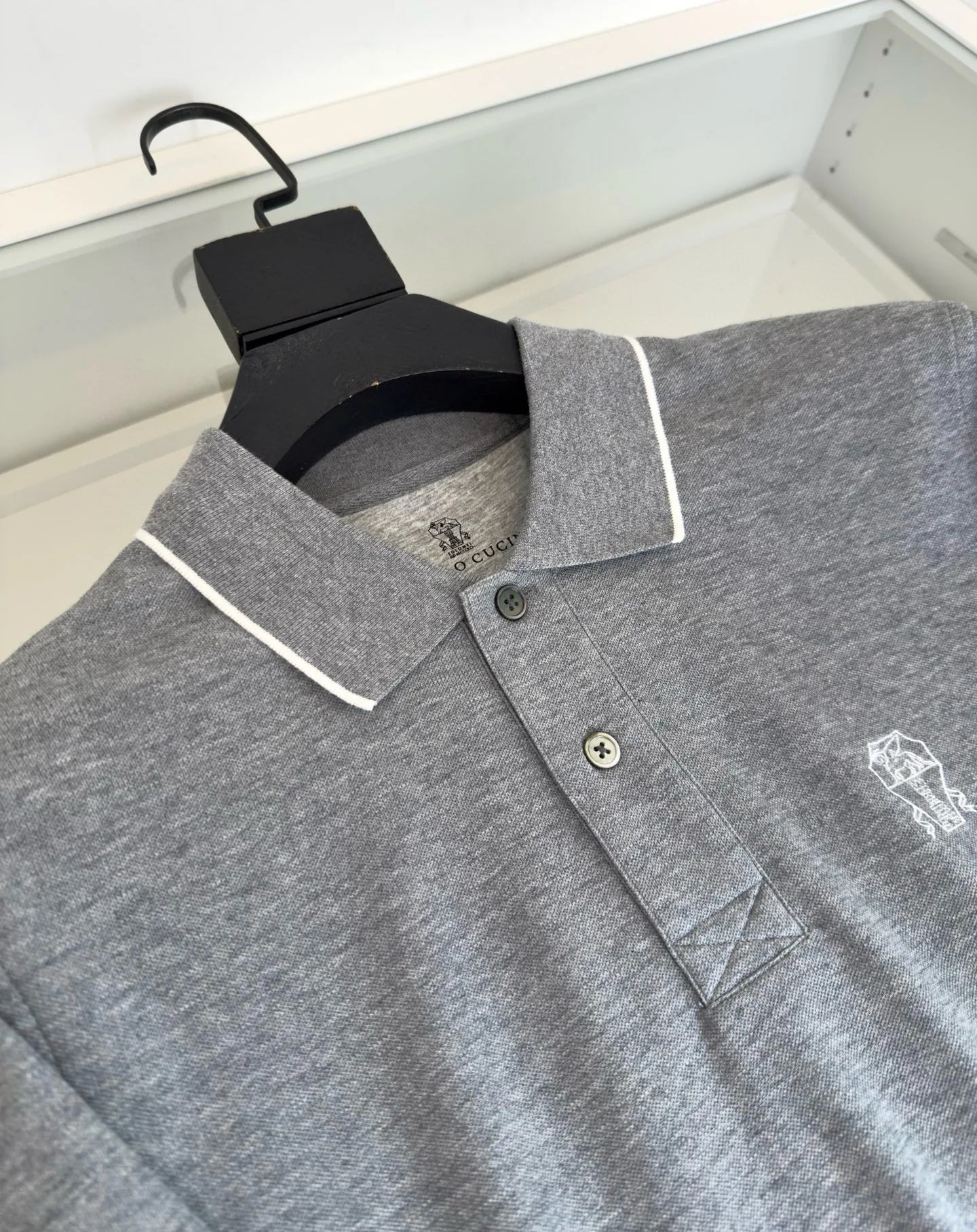 Italy BC 25 summer new Italian two-button contrasting color fashion casual old money wind short-sleeved polo shirt