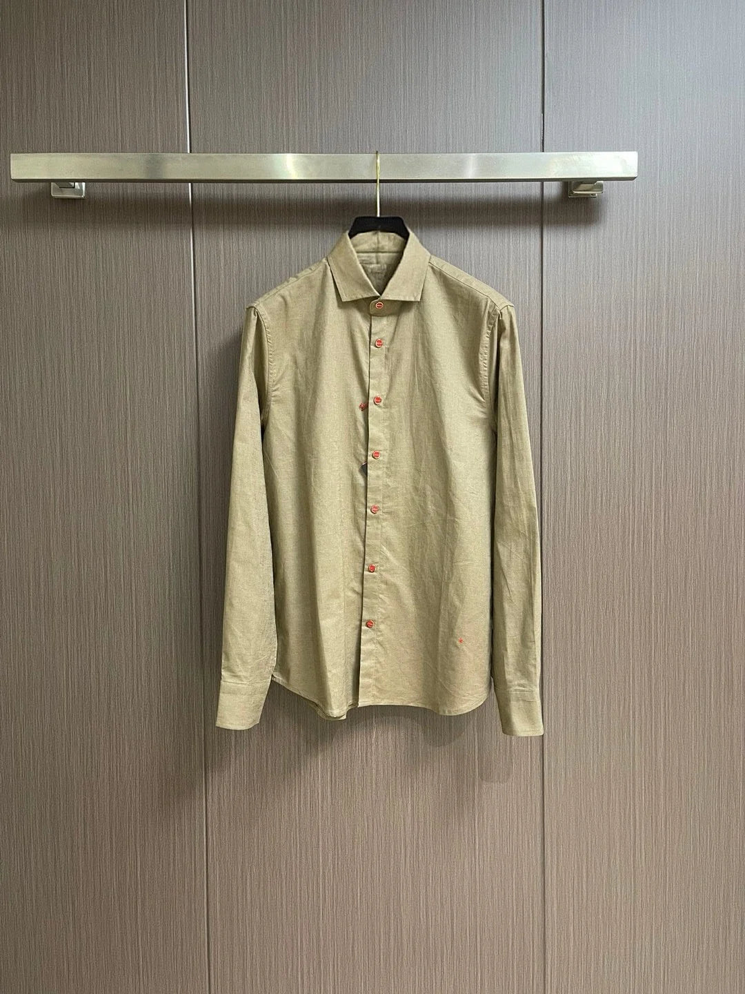 Italian Kiton vintage style 25 spring/summer linen business casual long sleeved shirt