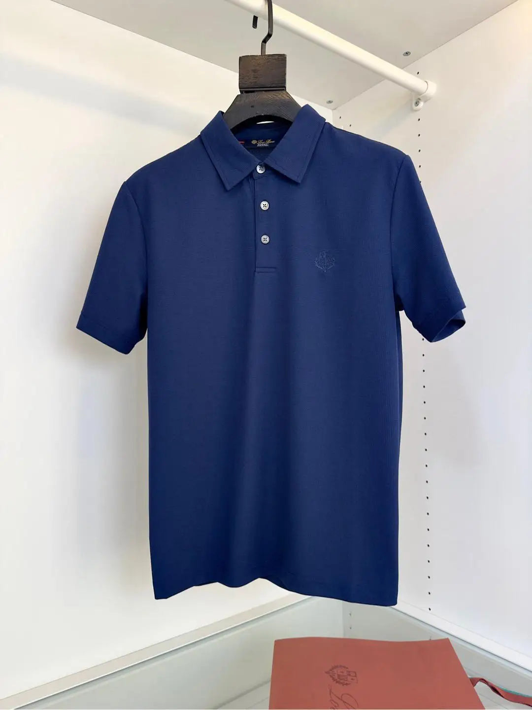Italian LP men's summer new spandex breathable fabric simple business casual short-sleeved polo shirt