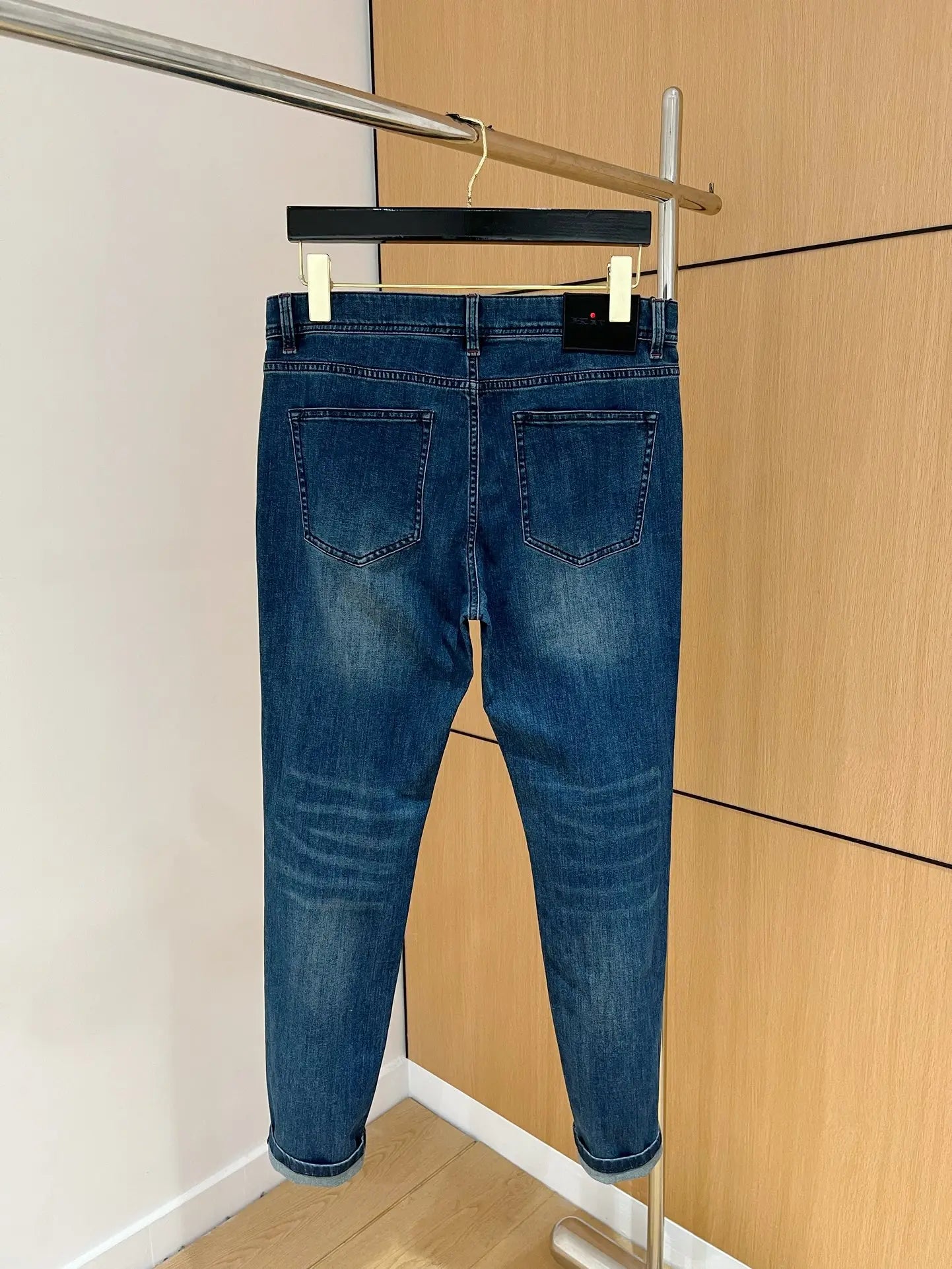 25 spring and summer new Italian kiton chiton solid color fashionable versatile slim-fitting small feet men's casual jeans