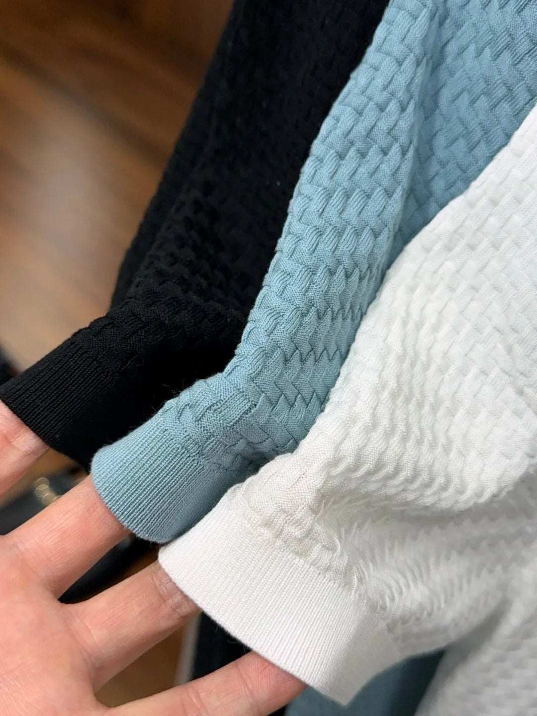 Italian LP old money style spring and summer high-quality Lyocell mixed silk round neck knitted shirt T-shirt