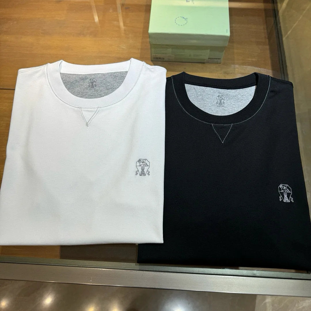 Italy BC men's summer new cotton fabric fashion versatile casual, bottoming shirt short-sleeved T-shirt