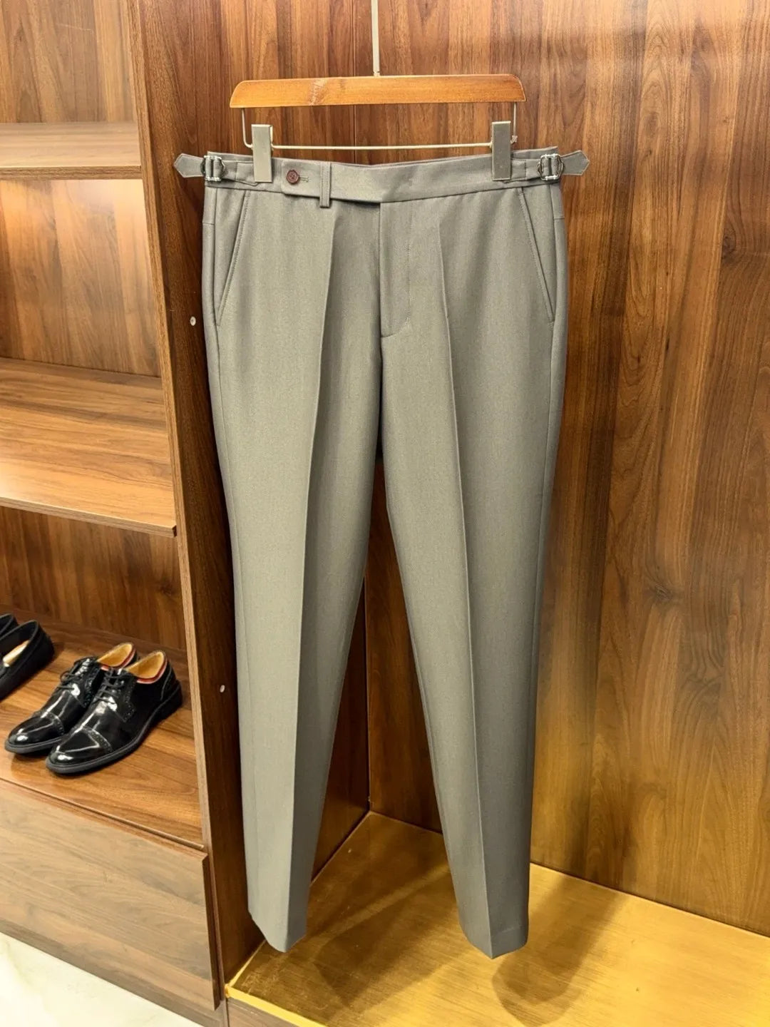 LP old money wind wool mixed tencel business casual straight pants