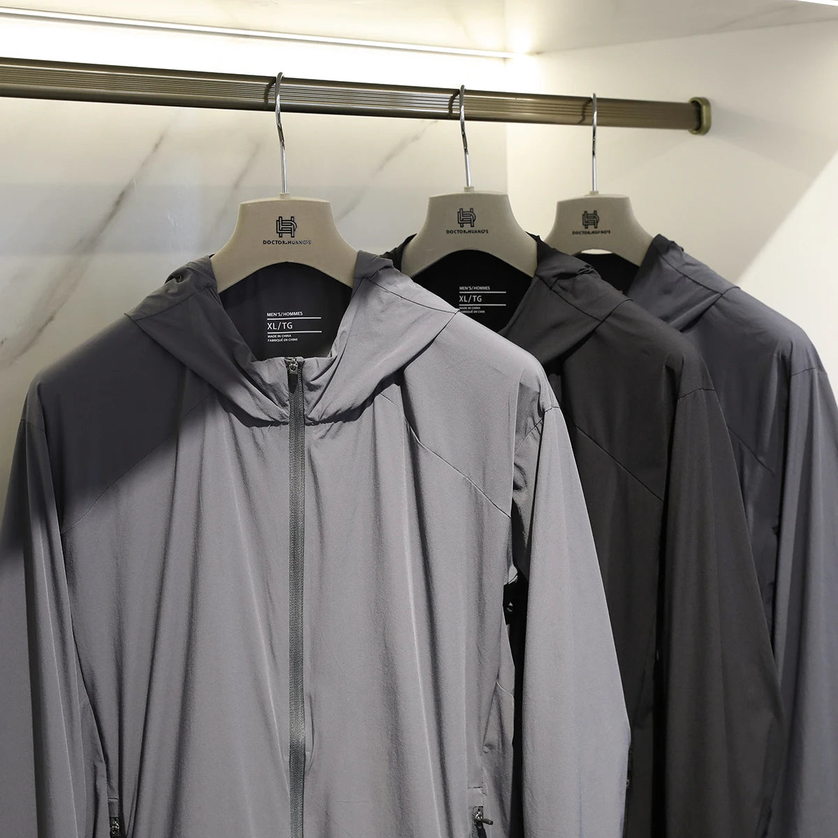 2025 summer new men's outdoor elastic light waterproof jacket breathable quick-drying jacket