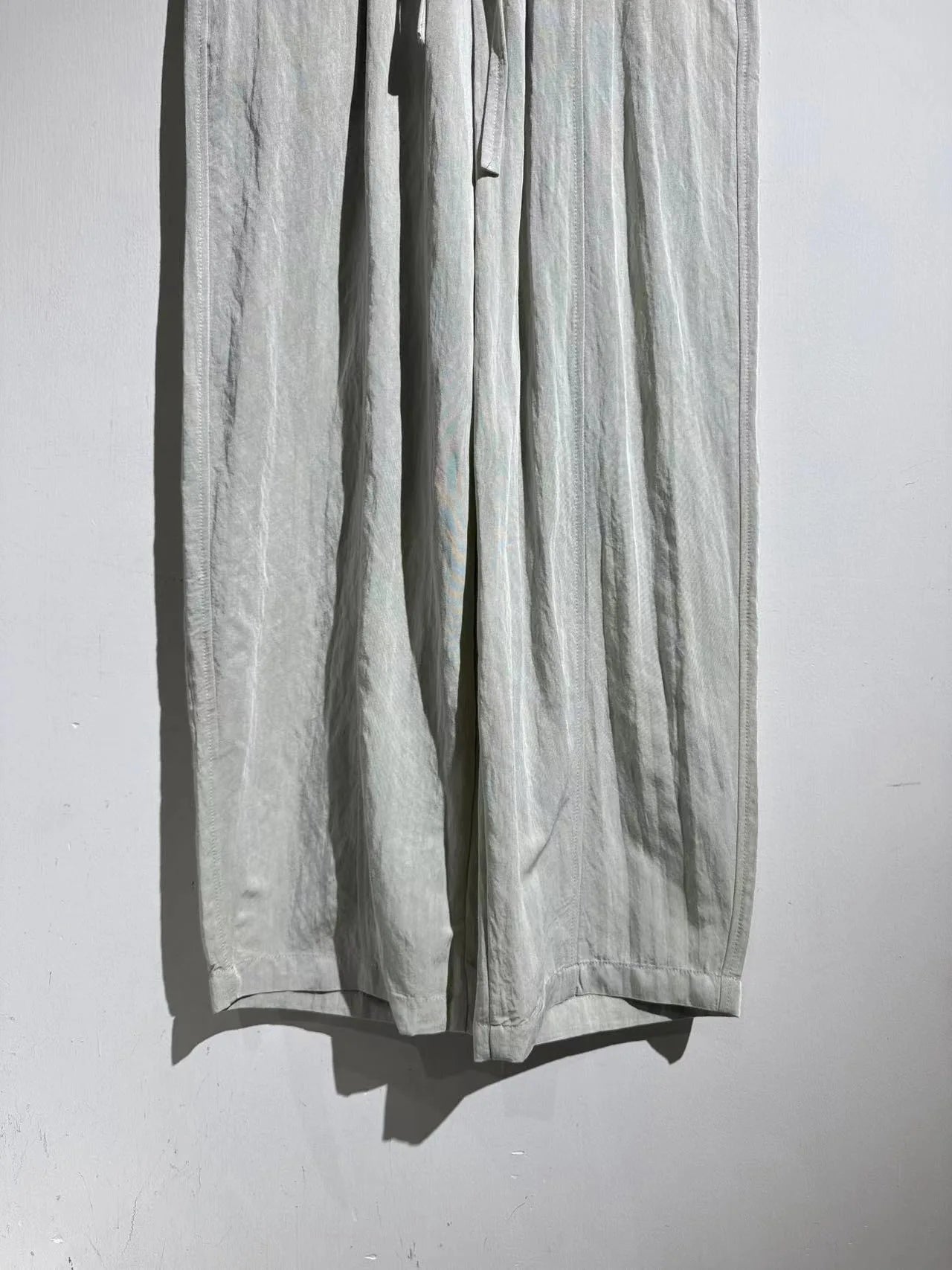 Comfortable and simple, versatile high-grade elastic elastic waist drawstring straight loose casual pants men
