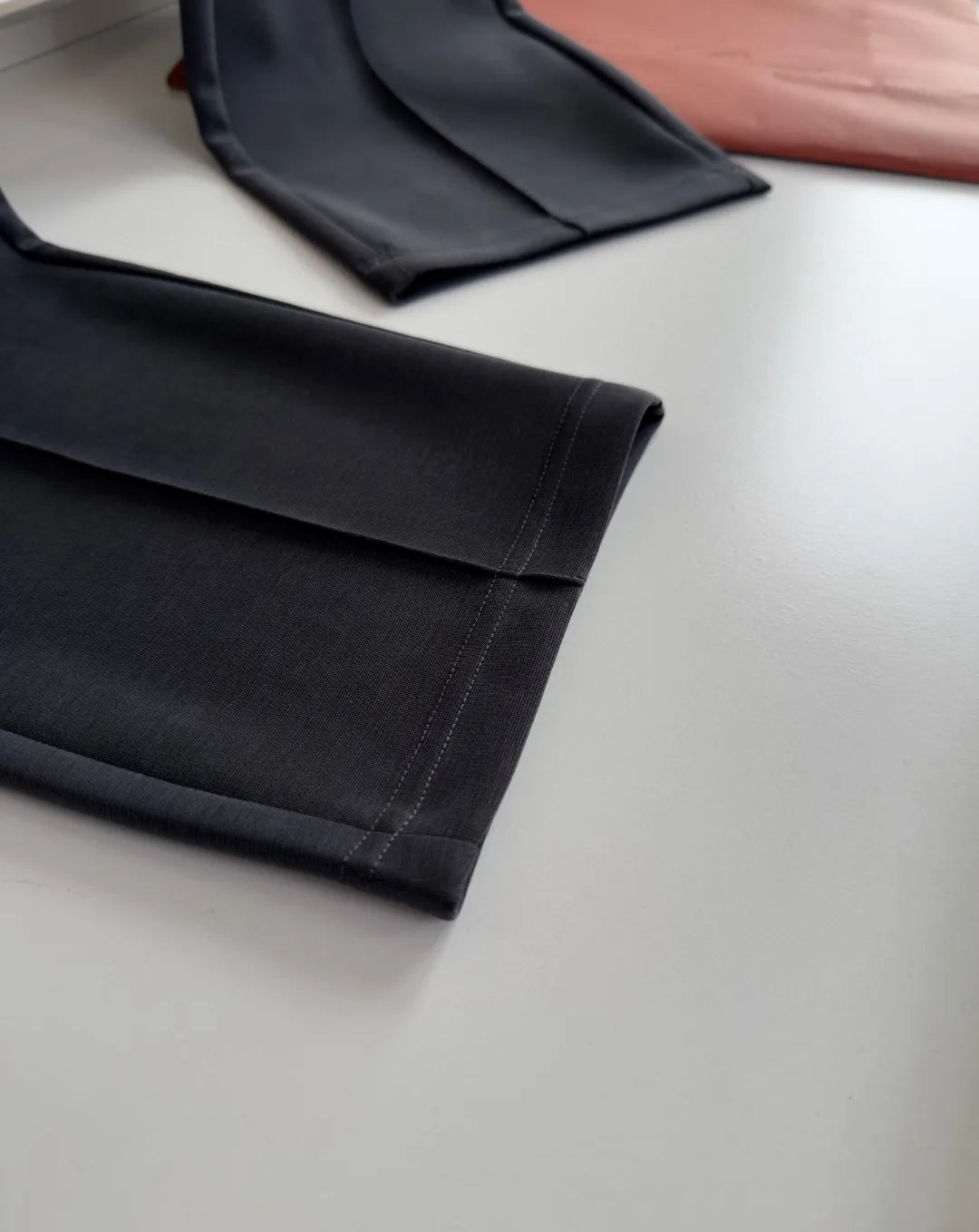 Italian LP Old Money Wind 25 Summer Cotton Blended Soft Elastic Waist Straightened Casual Pants