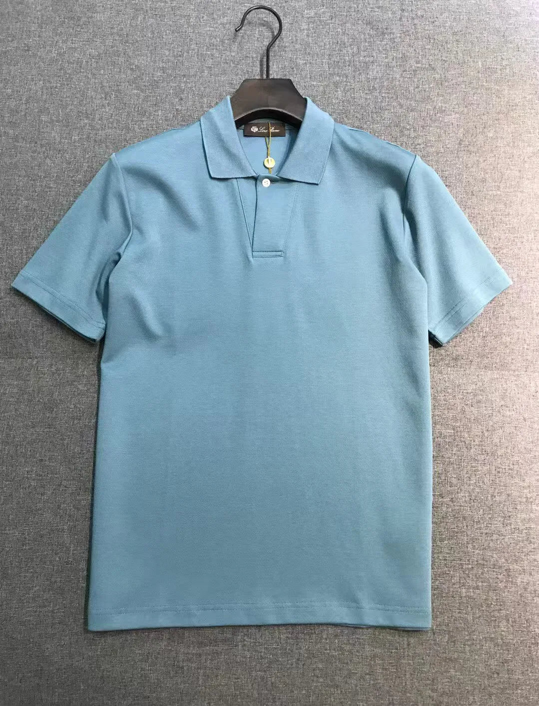 Italian European and American old money style 25 summer minimalist lapel short-sleeved business casual polo shirt