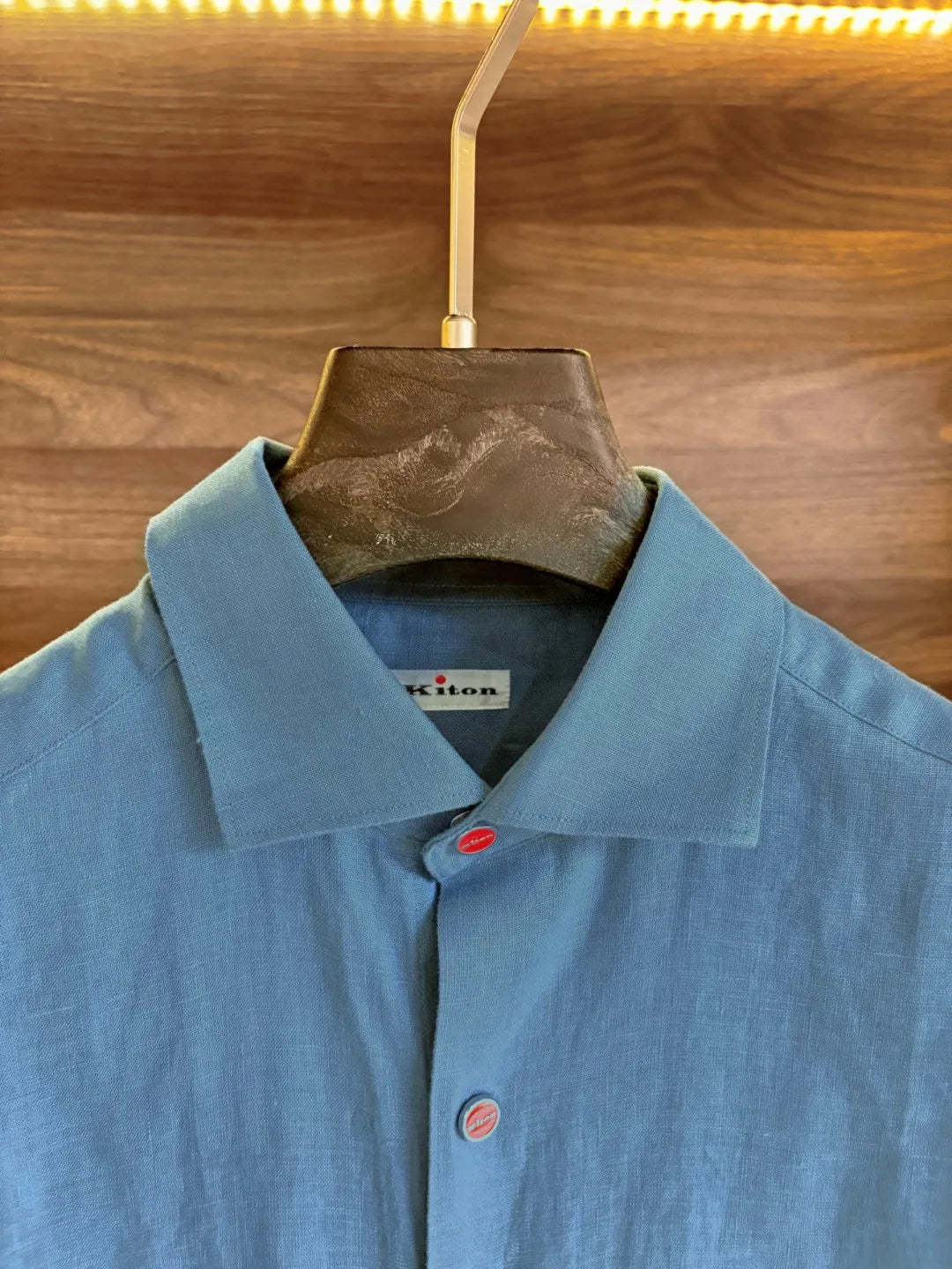 Italian Kiton European and American light luxury men's clothing 25 summer linen casual elegant short sleeved shirt