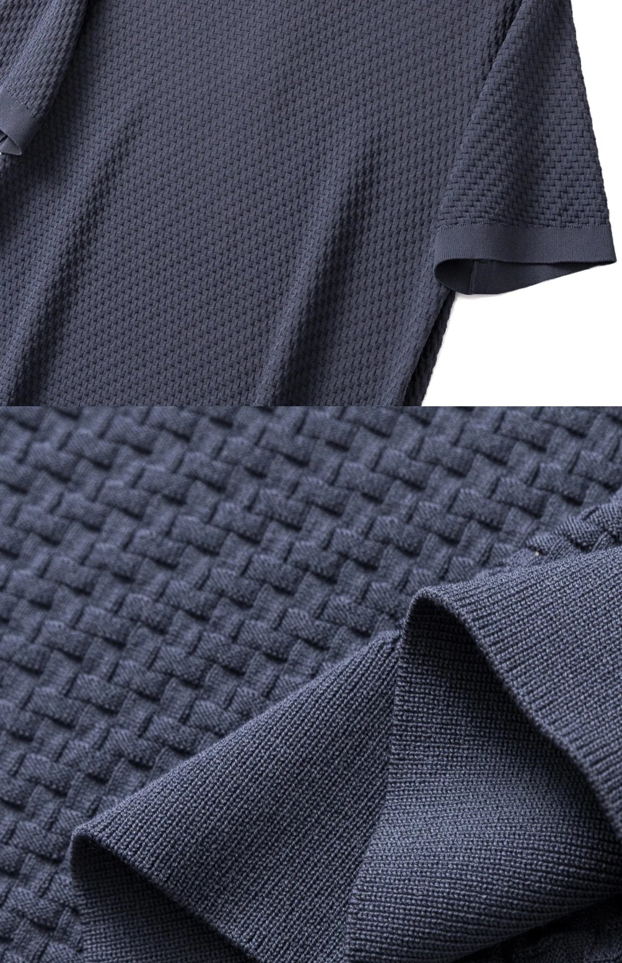 2025 summer new high-end business casual elastic breathable cool short-sleeved polo shirt