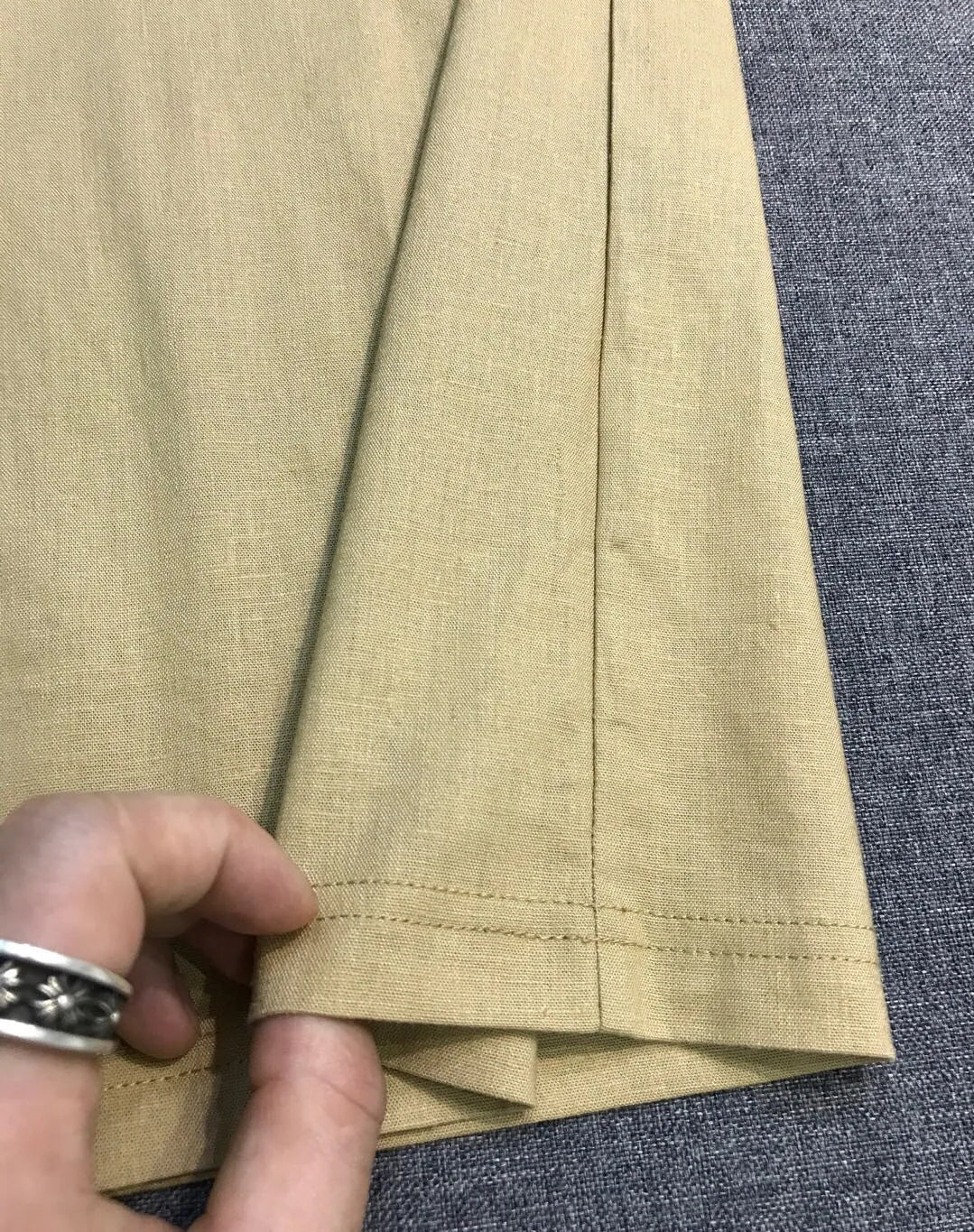LP old money style high-quality summer collar short business casual linen polo shirt