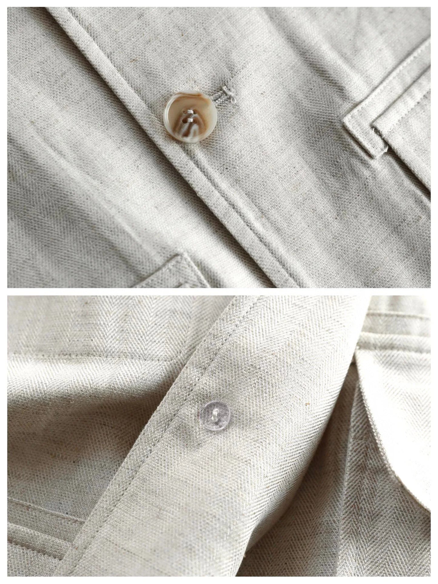 Low key old money style BC spring lyocell linen blend lapel jacket jacket