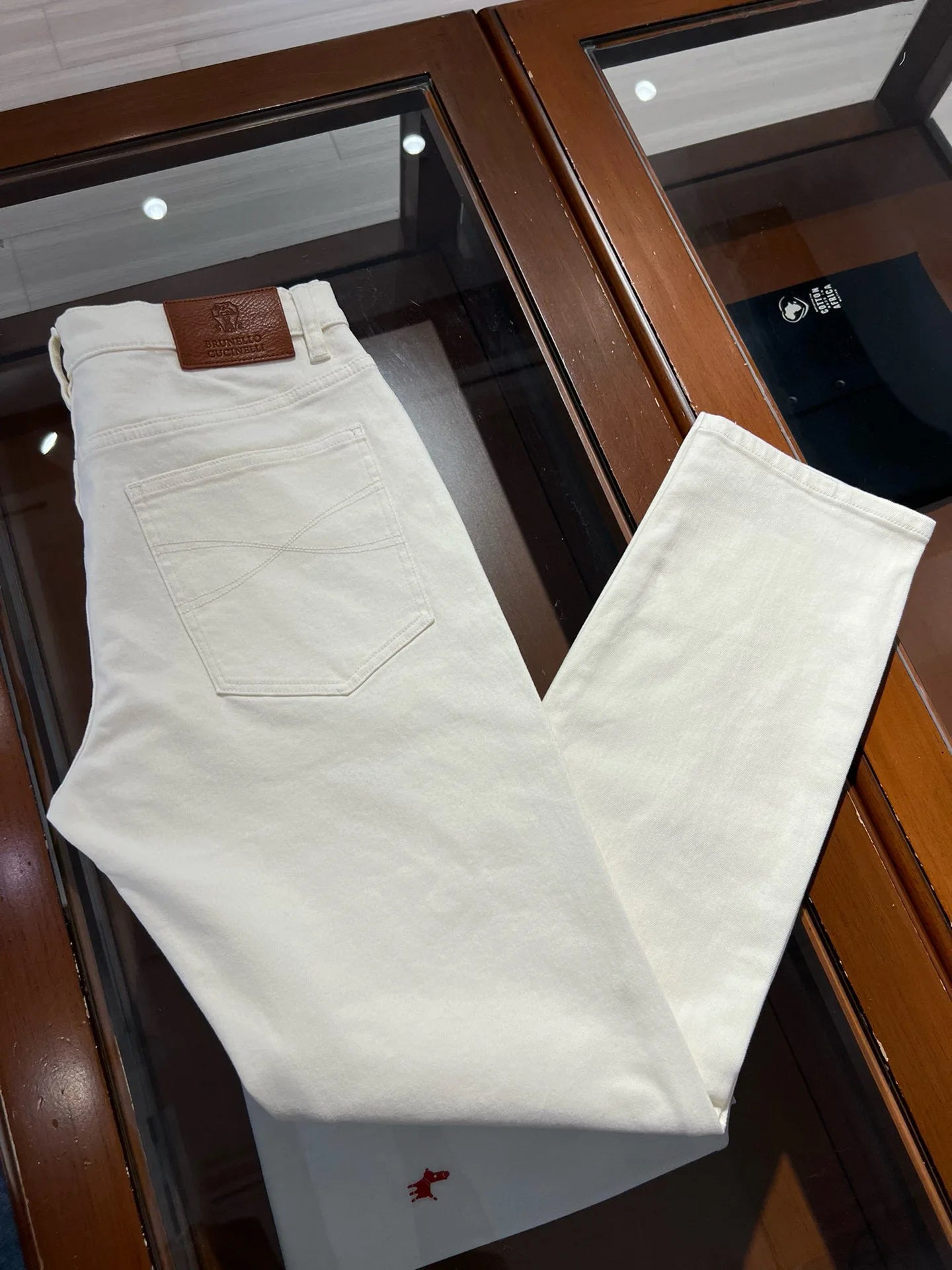 Fashion light luxury Italian BC men's spring and summer new business casual fashion small straight jeans