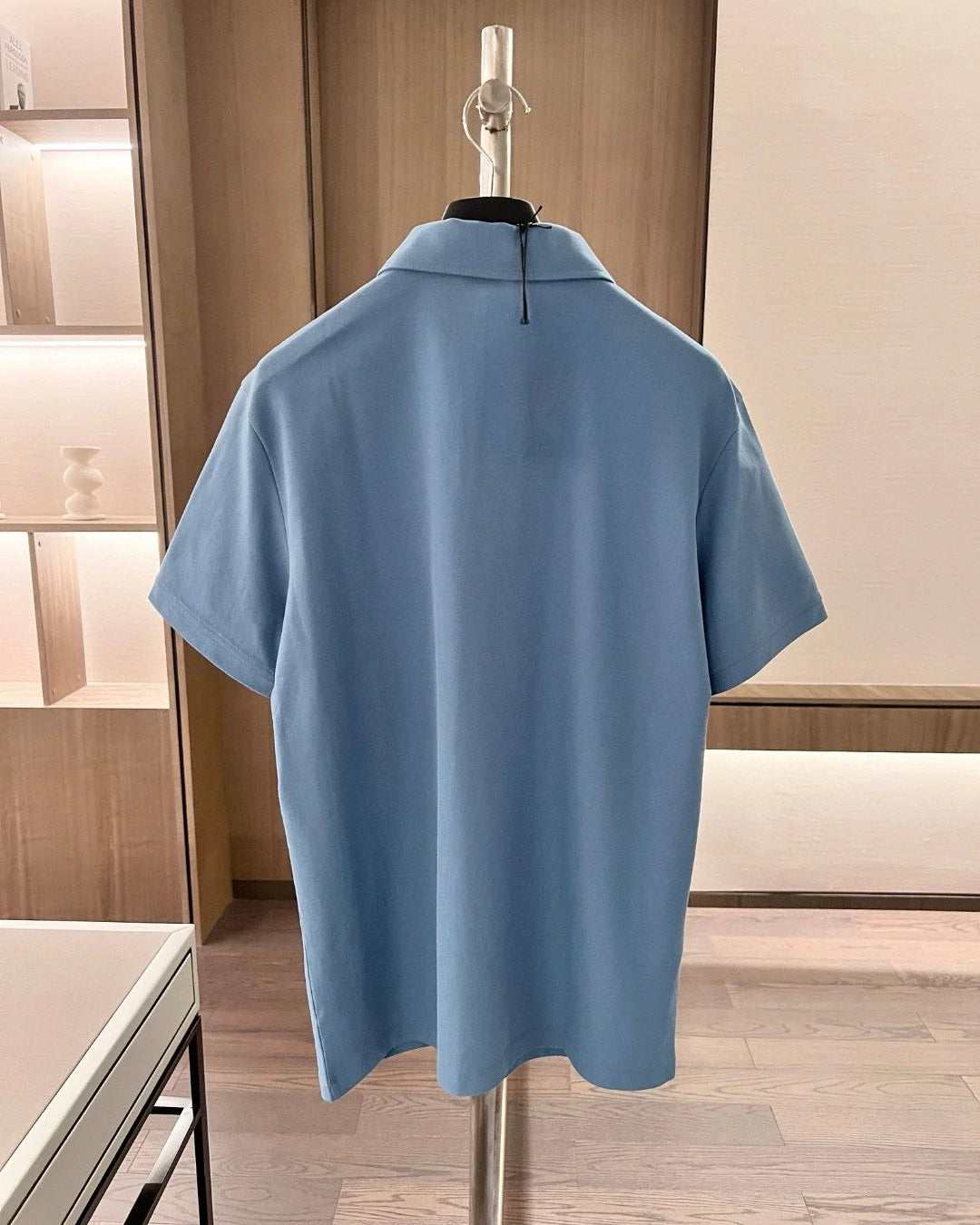 Italian European and American luxury old money style men's clothing summer business simple casual lapel short-sleeved polo shirt