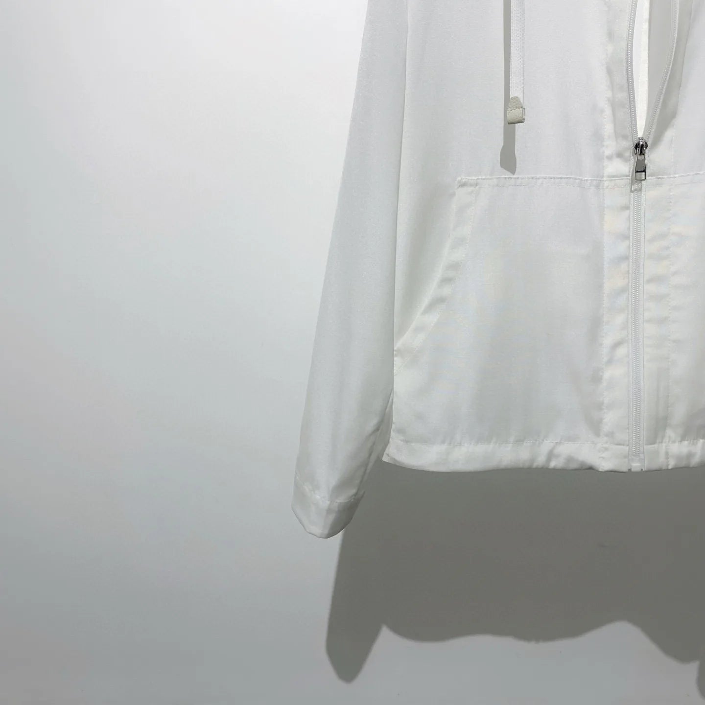 Simple and elegant premium light and breathable ultra-thin wool lyocell hooded sunscreen jacket jacket