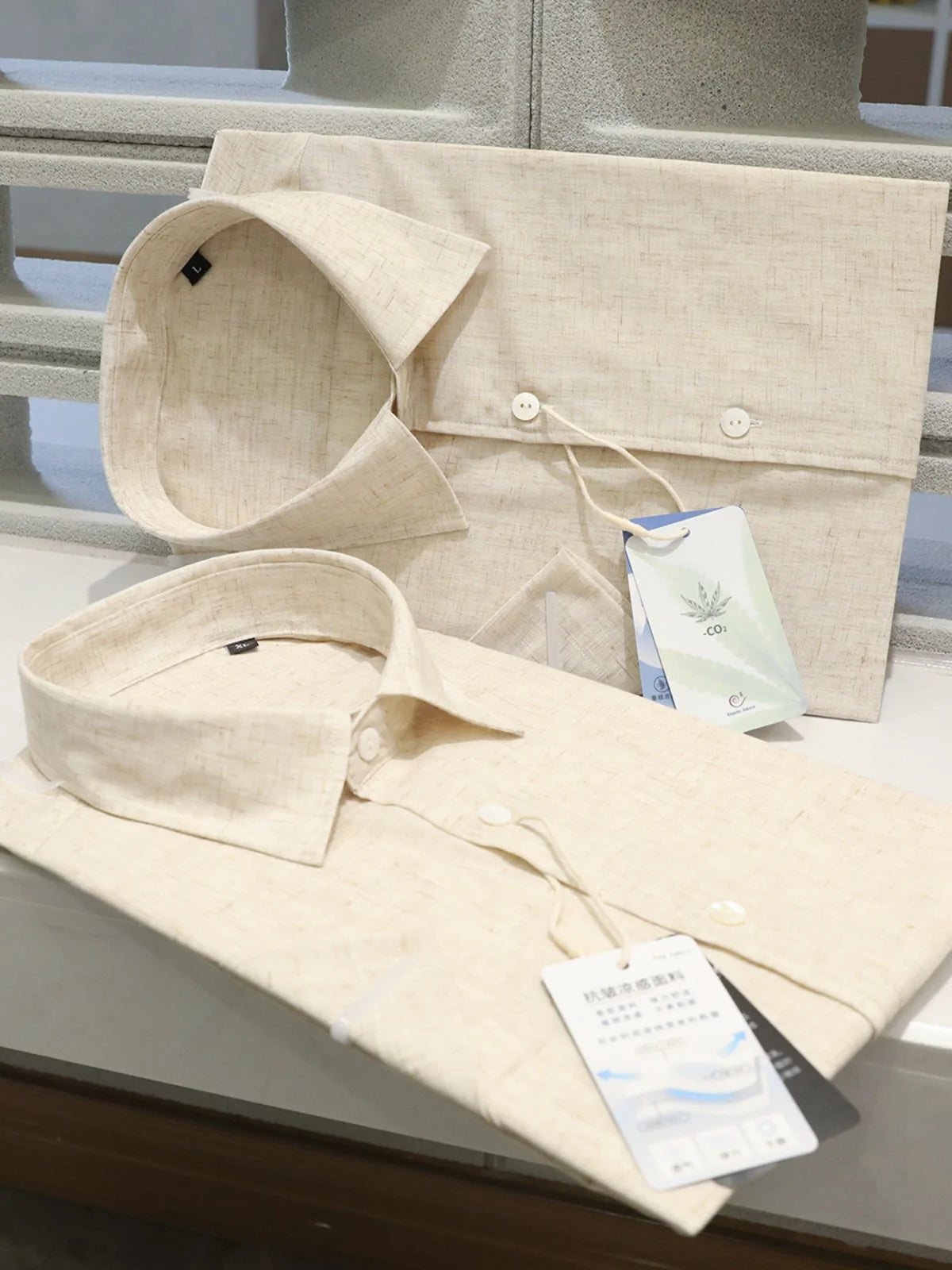 Z Italian luxury summer new light and thin liquid ammonia ice silk linen breathable and easy to take care of short-sleeved shirt
