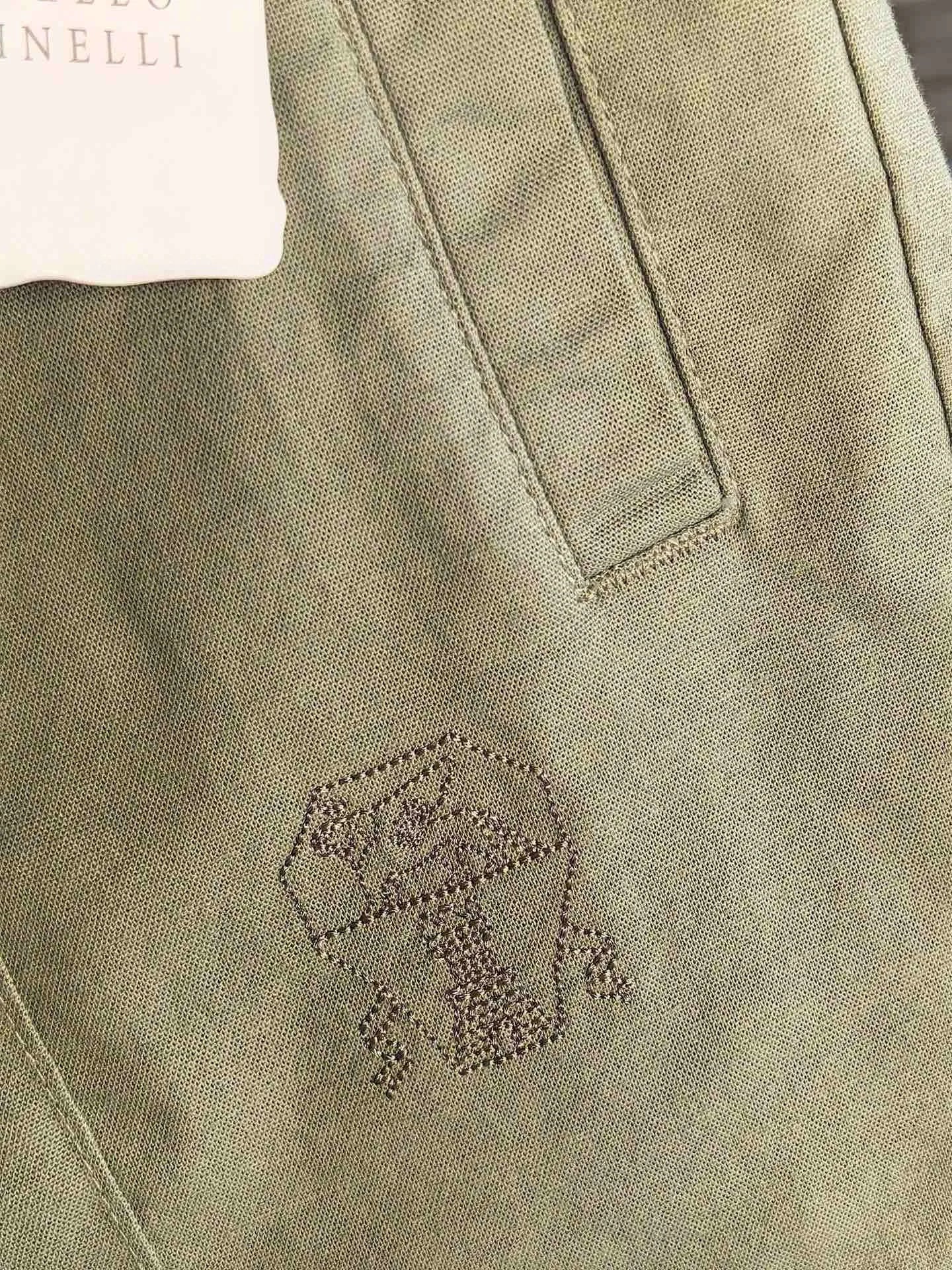 Italy BC men's clothing 25 summer new linen cotton breathable versatile fashion casual old money wind five-point shorts