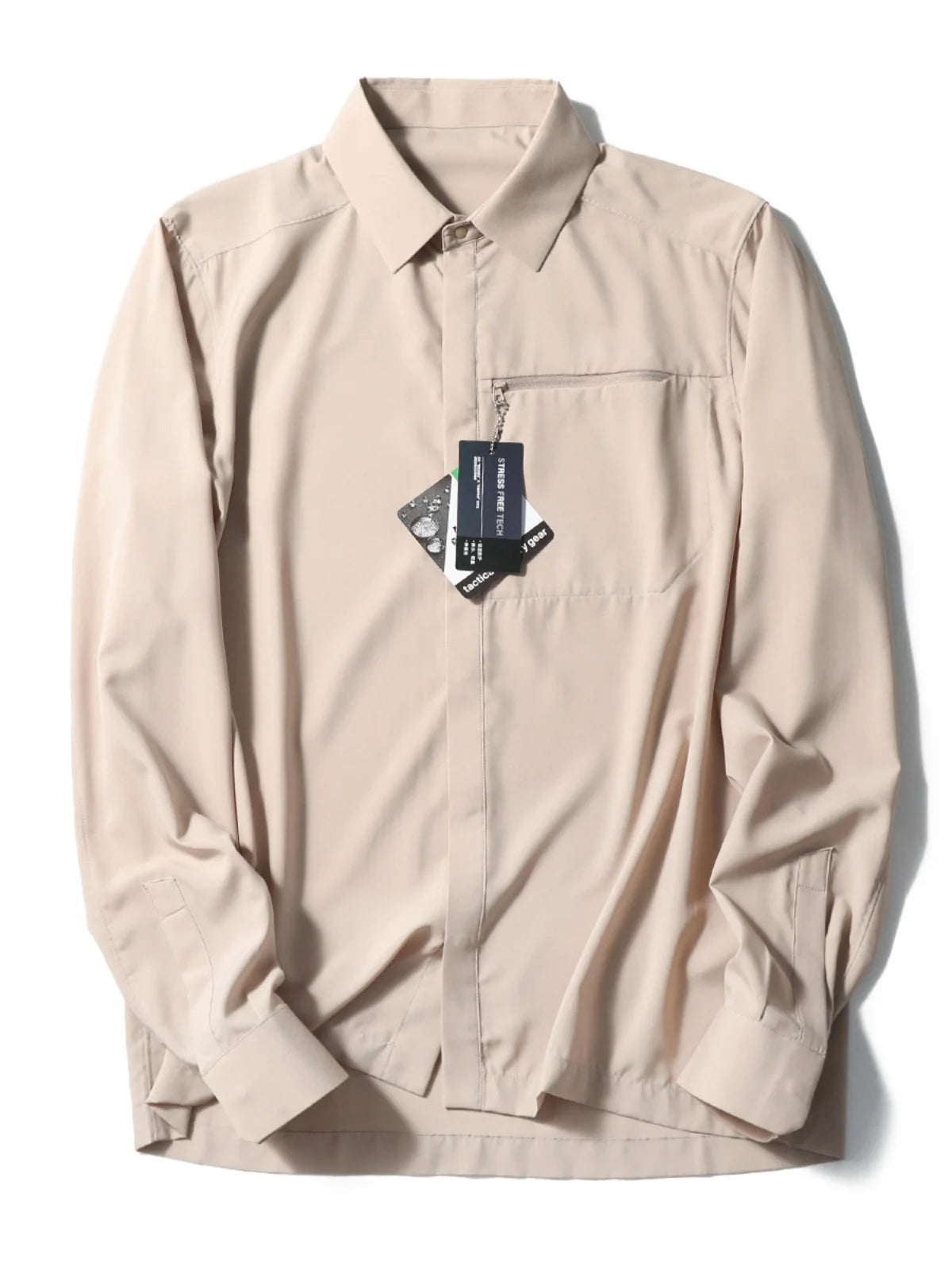 Outdoor 2024 spring and summer new waterproof breathable elastic sunscreen long-sleeved shirt