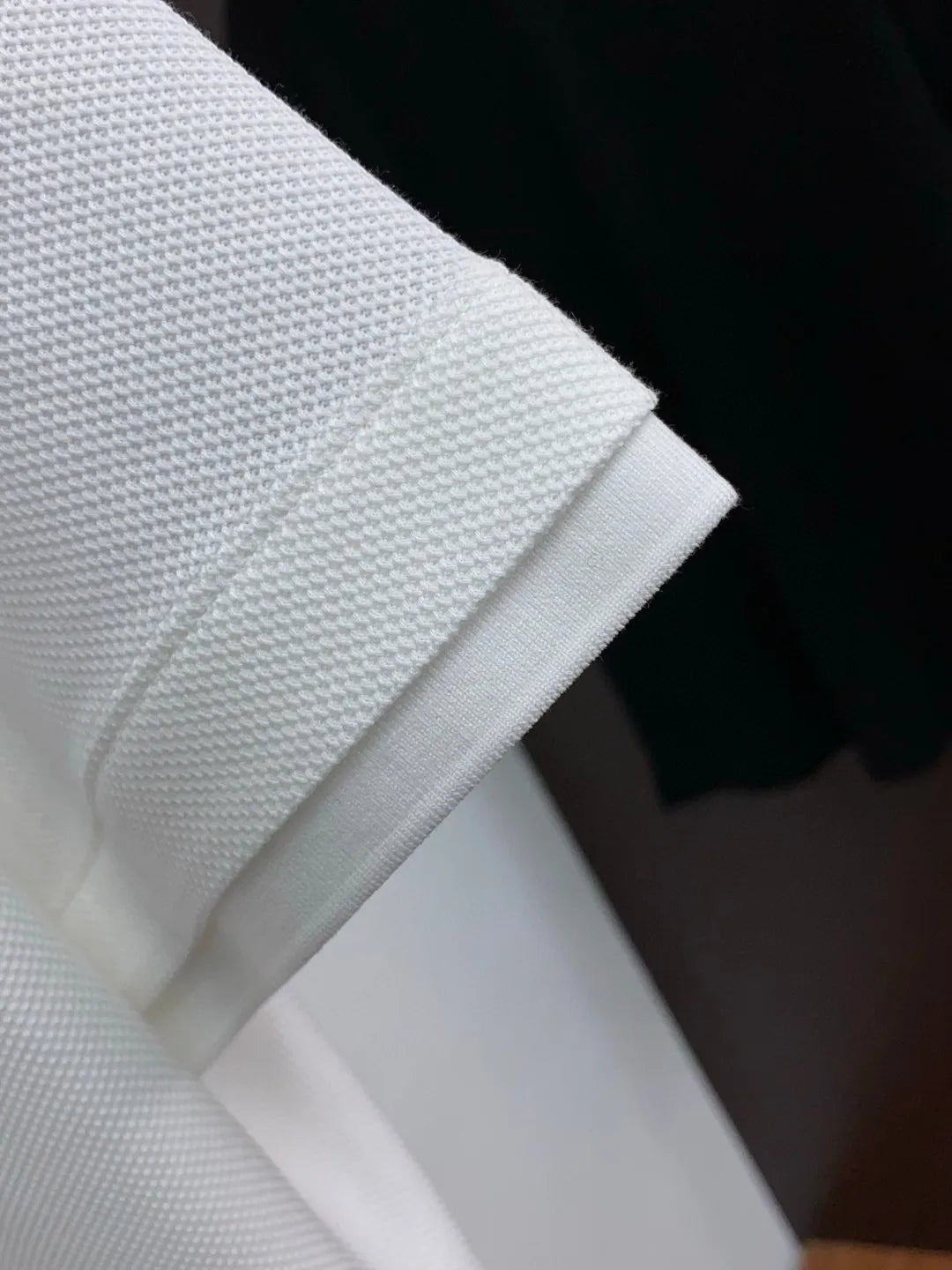 Italian old money style summer pure cotton Haiou collar simple casual short-sleeved polo shirt
