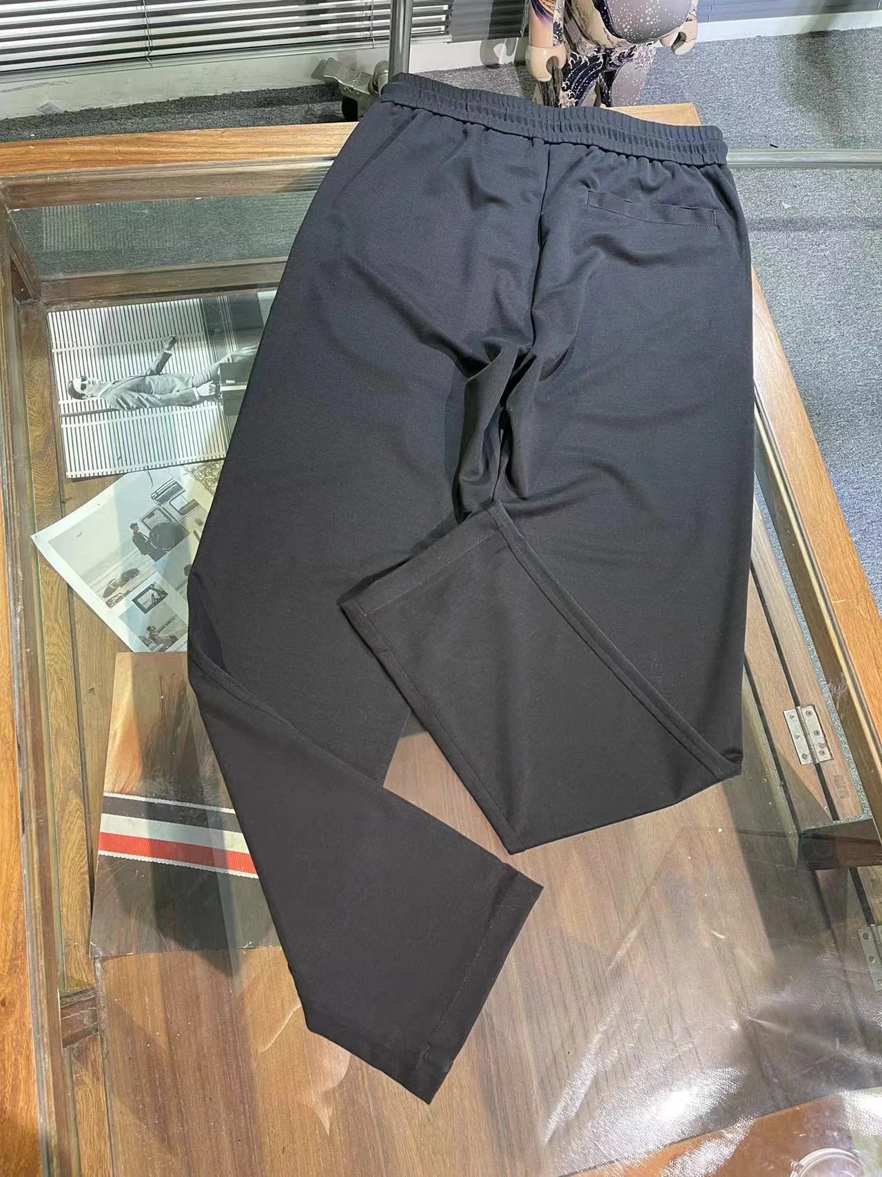 Italy BC men's summer new woven breathable fabric fashion old money style men's thin straight casual pants