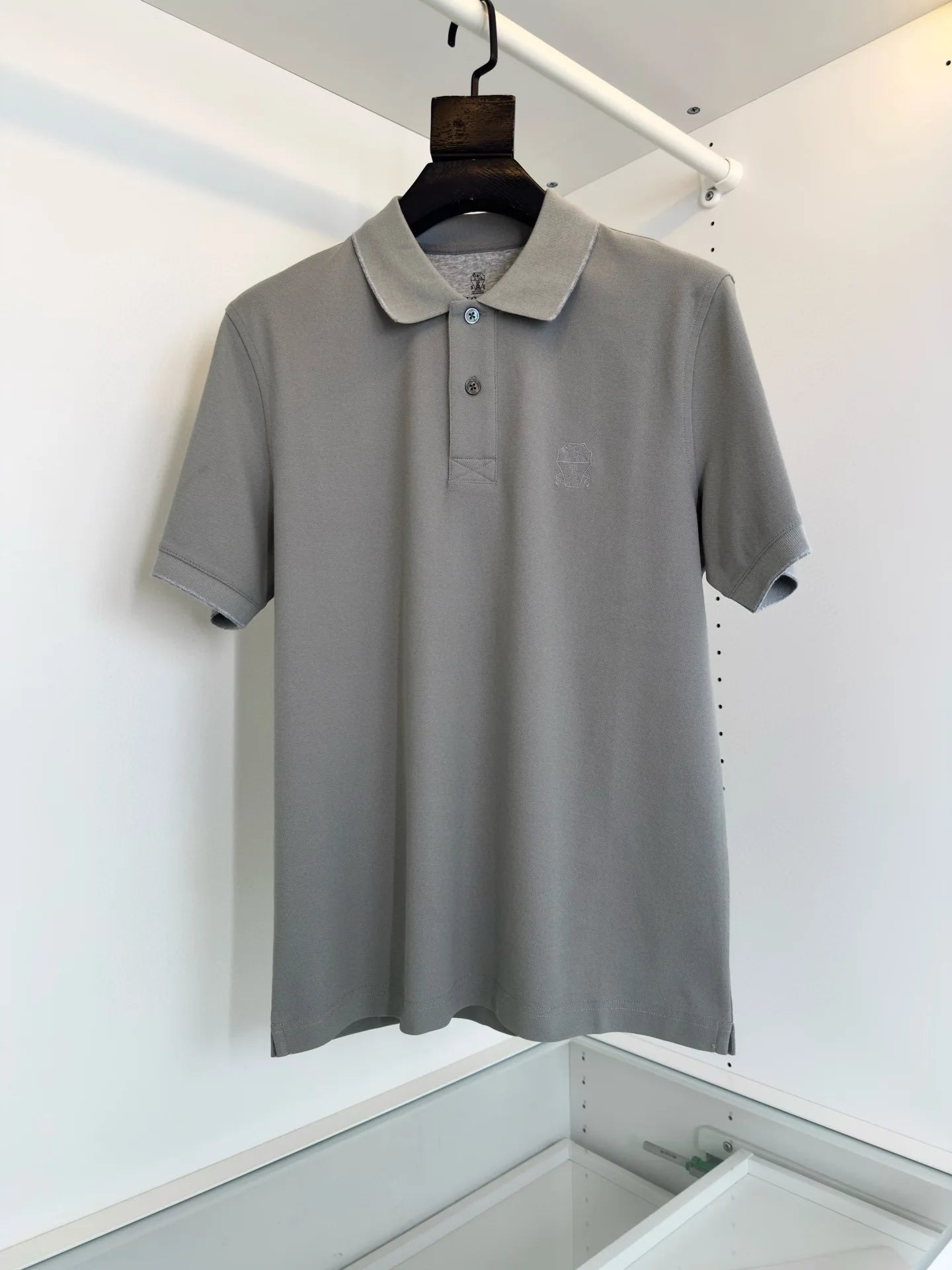 Italy BC 25 summer new Italian two-button contrasting color fashion casual old money wind short-sleeved polo shirt
