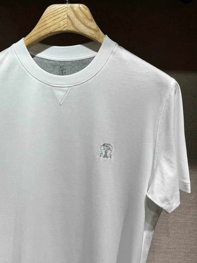 Italy BC men's summer new cotton fabric fashion versatile casual, bottoming shirt short-sleeved T-shirt