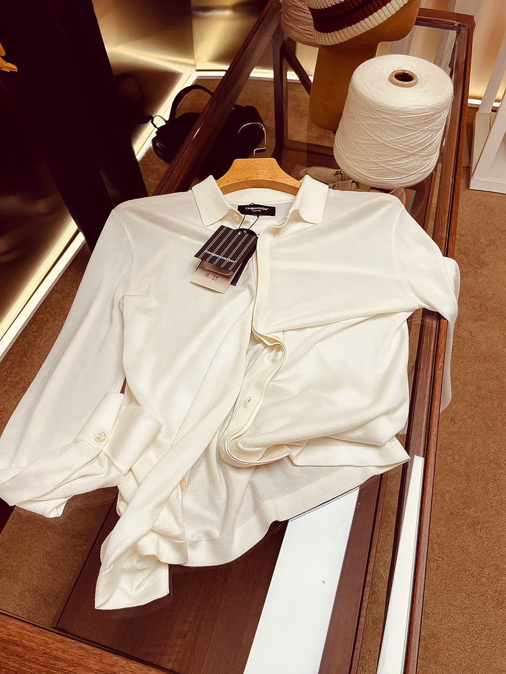ZZ new men's light luxury business casual long-sleeved knitted cardigan jacket stacked with bottoming shirt