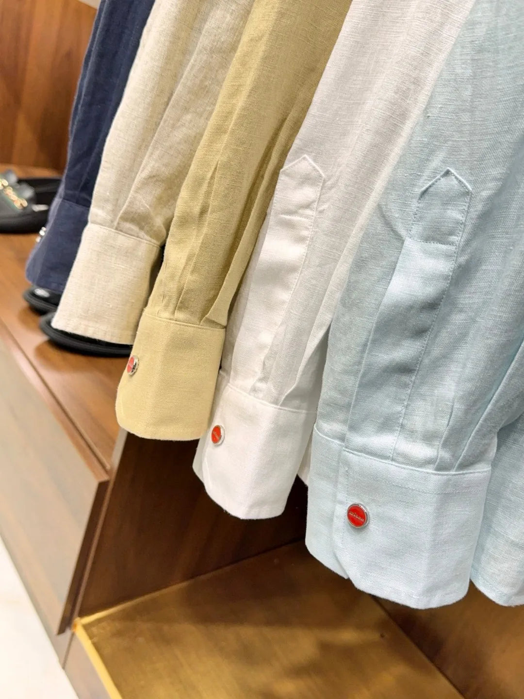 Italian Kiton Old Money Wind Summer High Version Pure Linen Windproof Sunscreen Casual Hooded Shirt Thin Jacket Men and Women