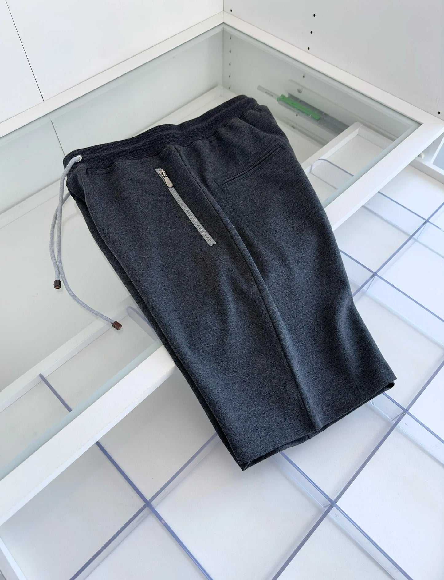 Italian BC high count pure cotton blended breathable fabric retro shorts