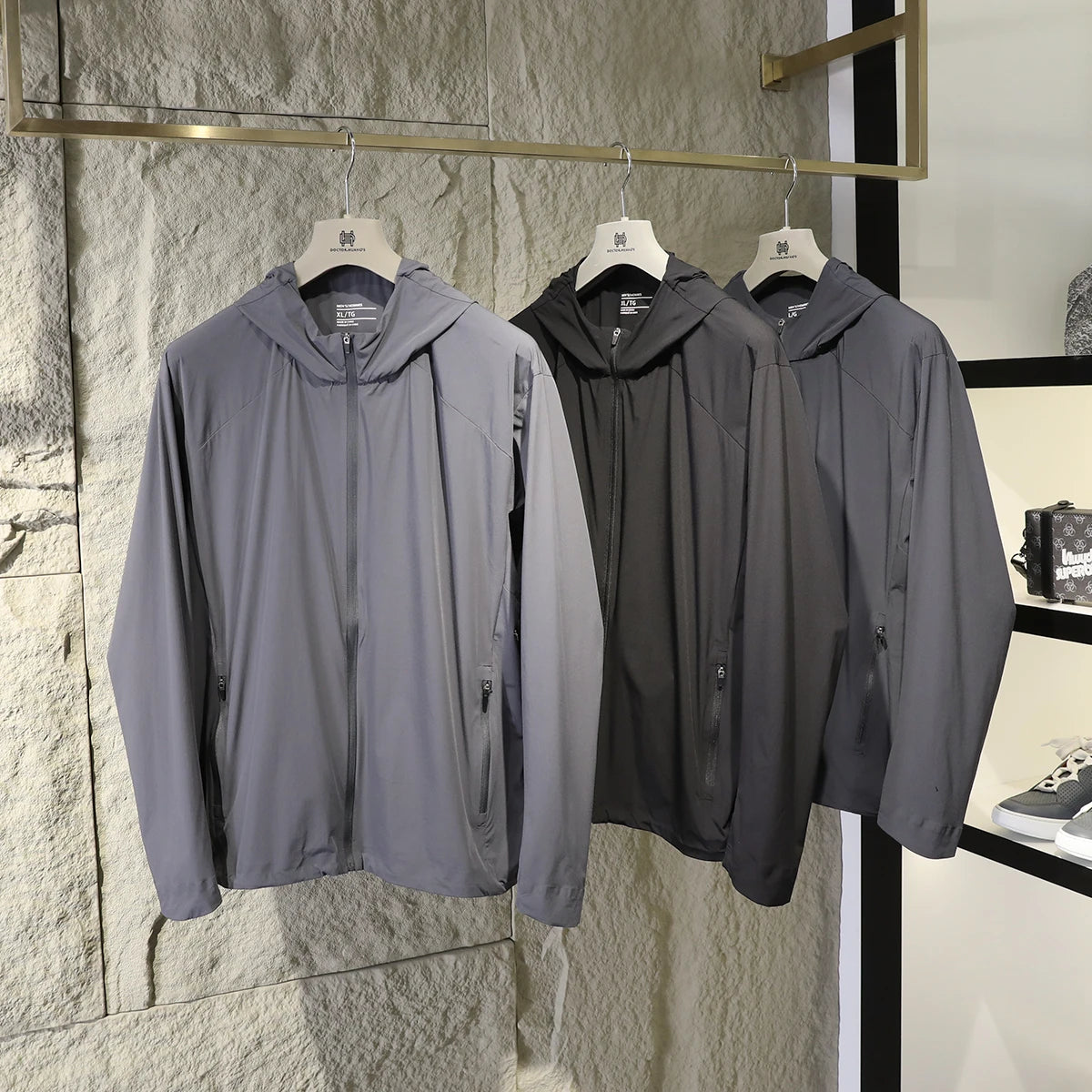 2025 summer new men's outdoor elastic light waterproof jacket breathable quick-drying jacket