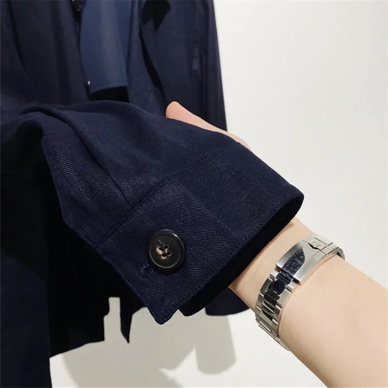 High luxury heavy series, light and breathable texture, temperament gentleman business casual linen loose jacket