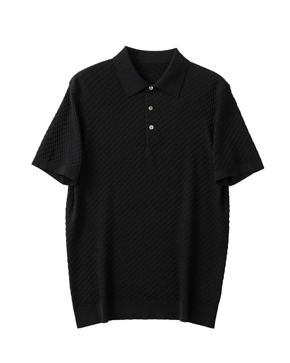 2025 summer new high-end business casual elastic breathable cool short-sleeved polo shirt