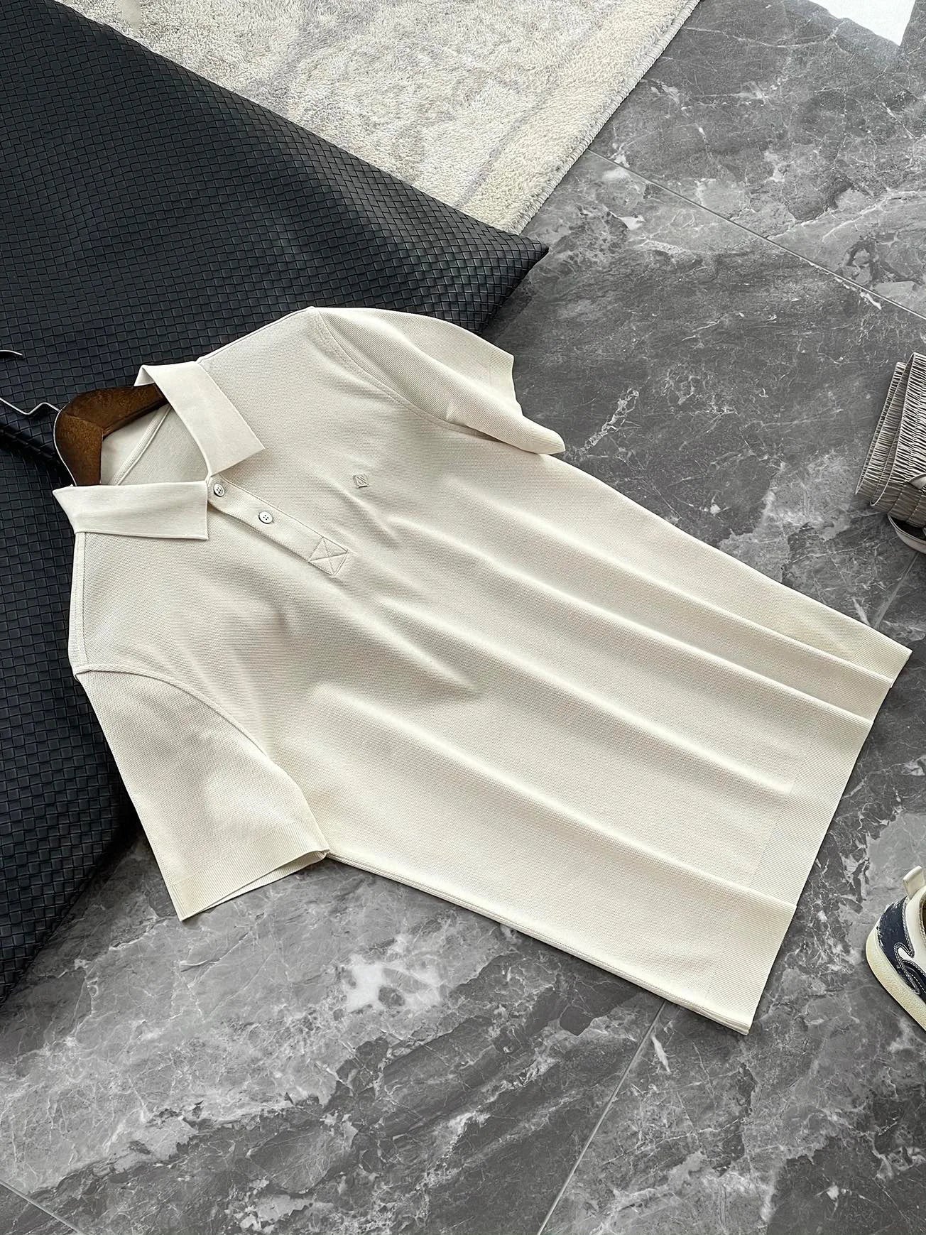 Summer, light luxury business commute casual lapel short-sleeved T-shirt polo shirt