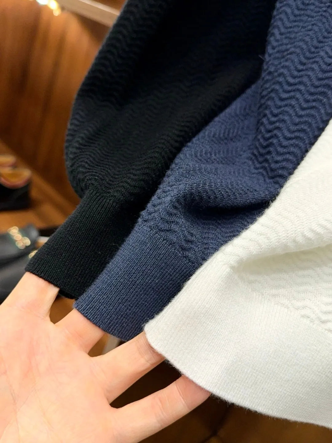 Italian LP light luxury men's clothing 25 summer high version mulberry silk mixed cashmere lapel short-sleeved casual polo shirt