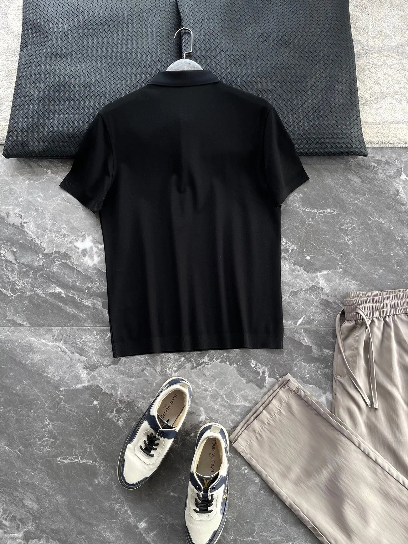 Summer, light luxury business commute casual lapel short-sleeved T-shirt polo shirt
