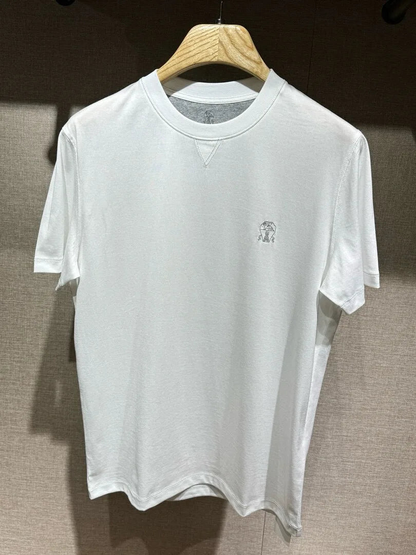 Italy BC men's summer new cotton fabric fashion versatile casual, bottoming shirt short-sleeved T-shirt