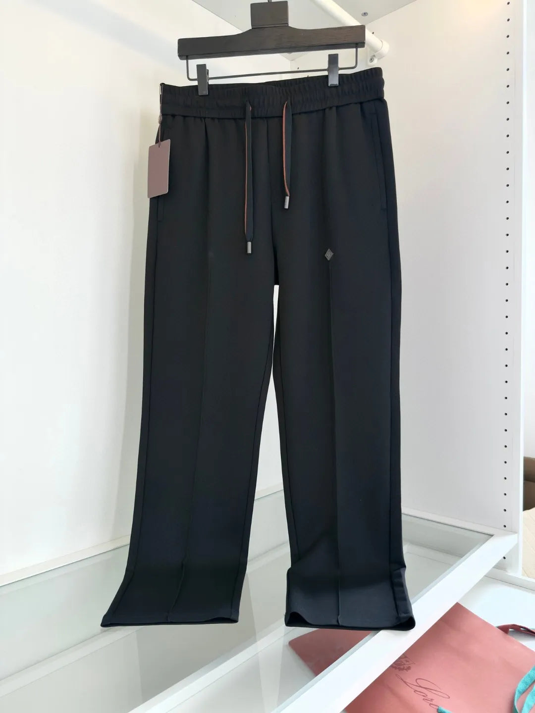 Italian LP Old Money Wind 25 Summer Cotton Blended Soft Elastic Waist Straightened Casual Pants