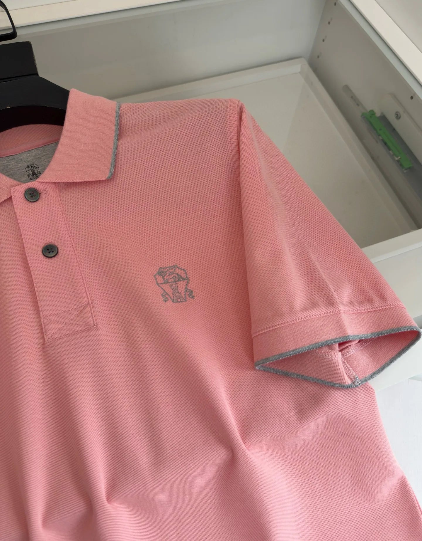 Italy BC 25 summer new Italian two-button contrasting color fashion casual old money wind short-sleeved polo shirt