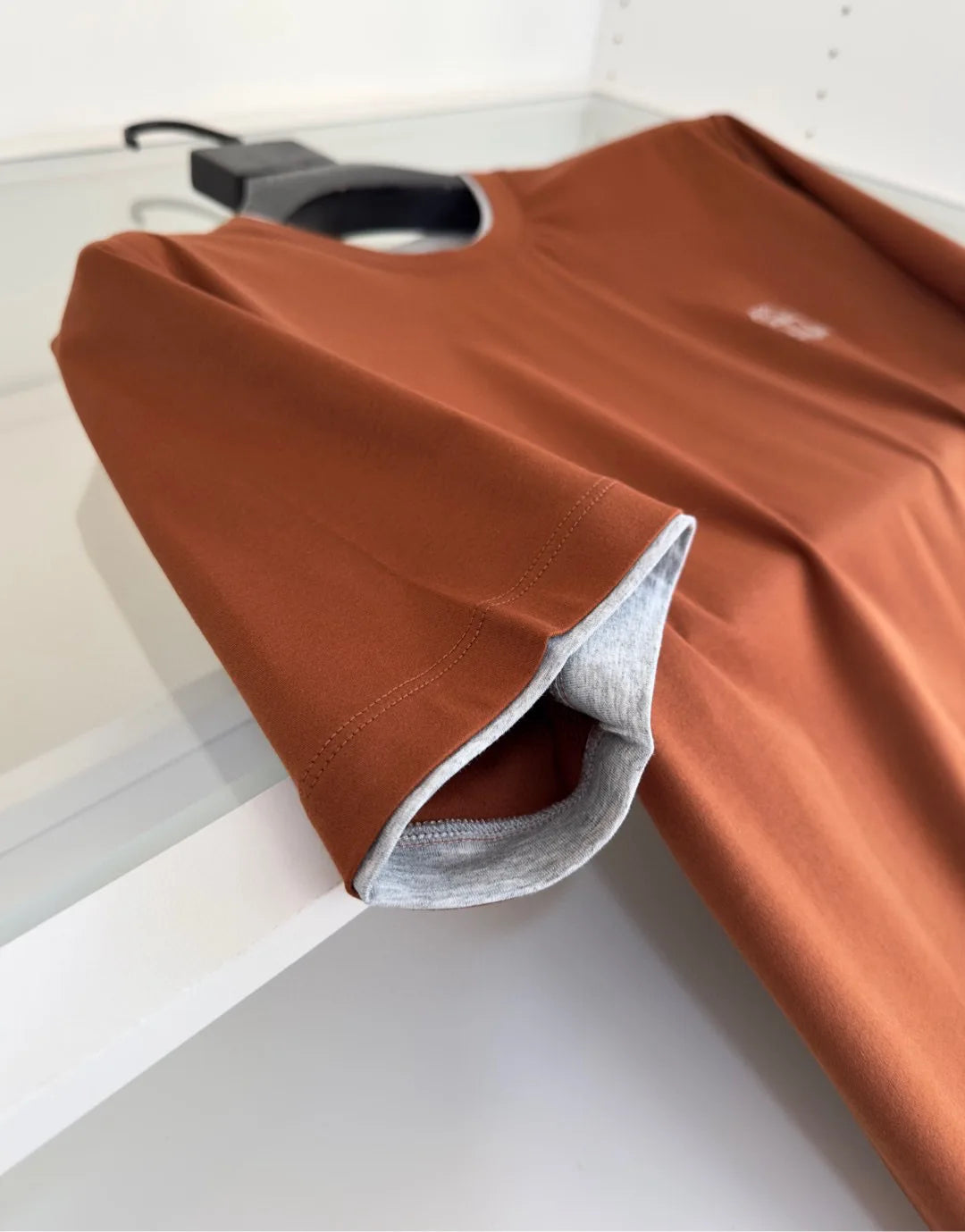 Italy BC men's clothing 25 summer new long-staple cotton breathable fake two fashion casual old money wind short-sleeved T-shirt