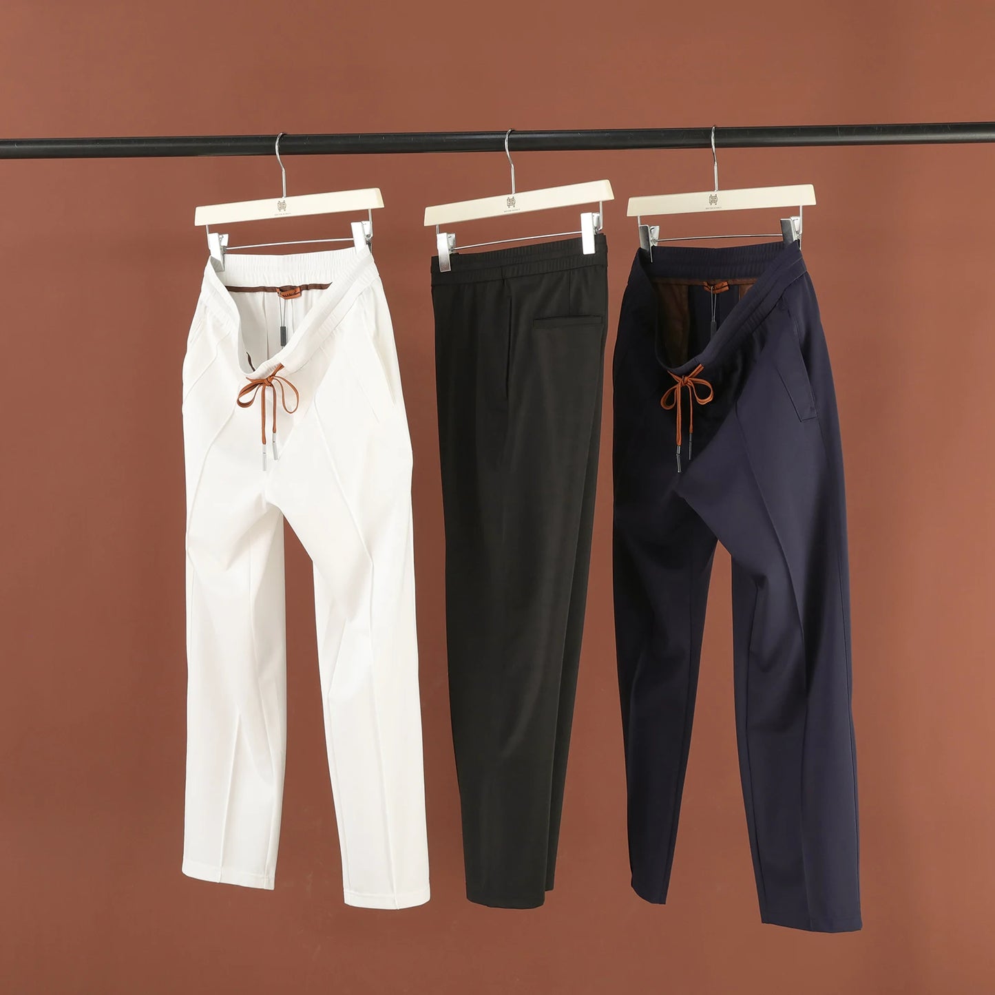 ZZ series 2025 summer new men's outdoor sports trousers Lyocell blended cool skin-friendly casual trousers