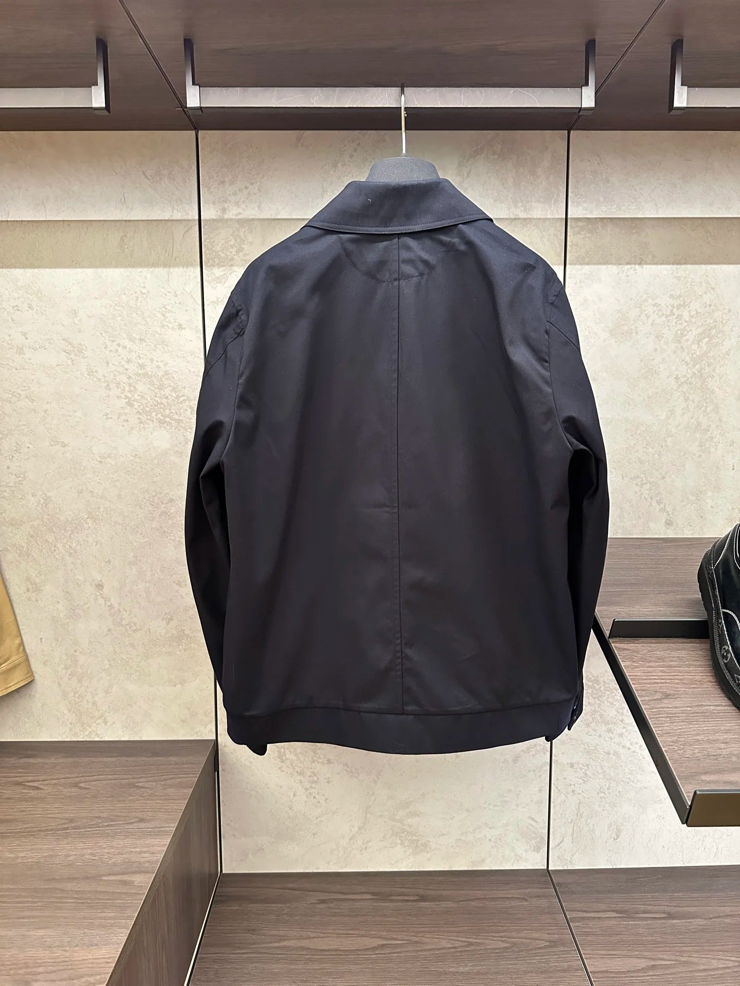 2025 spring new kiton chiton men's long-sleeved flight suit fashion versatile lapel solid color jacket