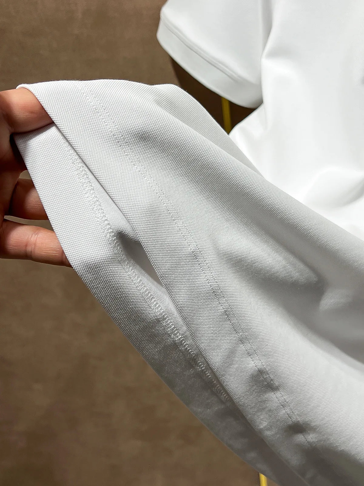 Summer kiton Chiton embroidered men's lapel short-sleeved solid color simple fashion versatile casual POLO shirt