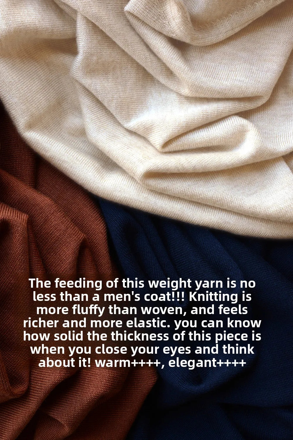 Autumn and winter new LP men's premium stand-up neck zipper knitted cardigan jacket wool Tencel blended sweater