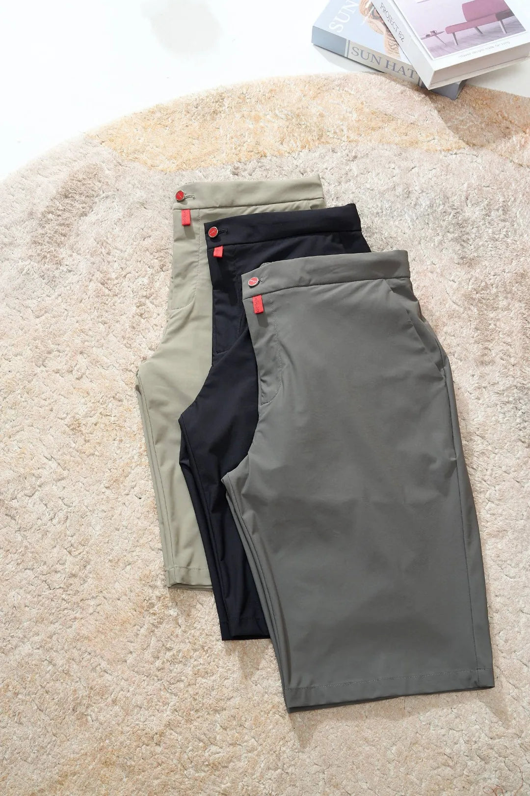 Italian Kiton old money style high version 25 summer six minute straight leg casual quick drying shorts