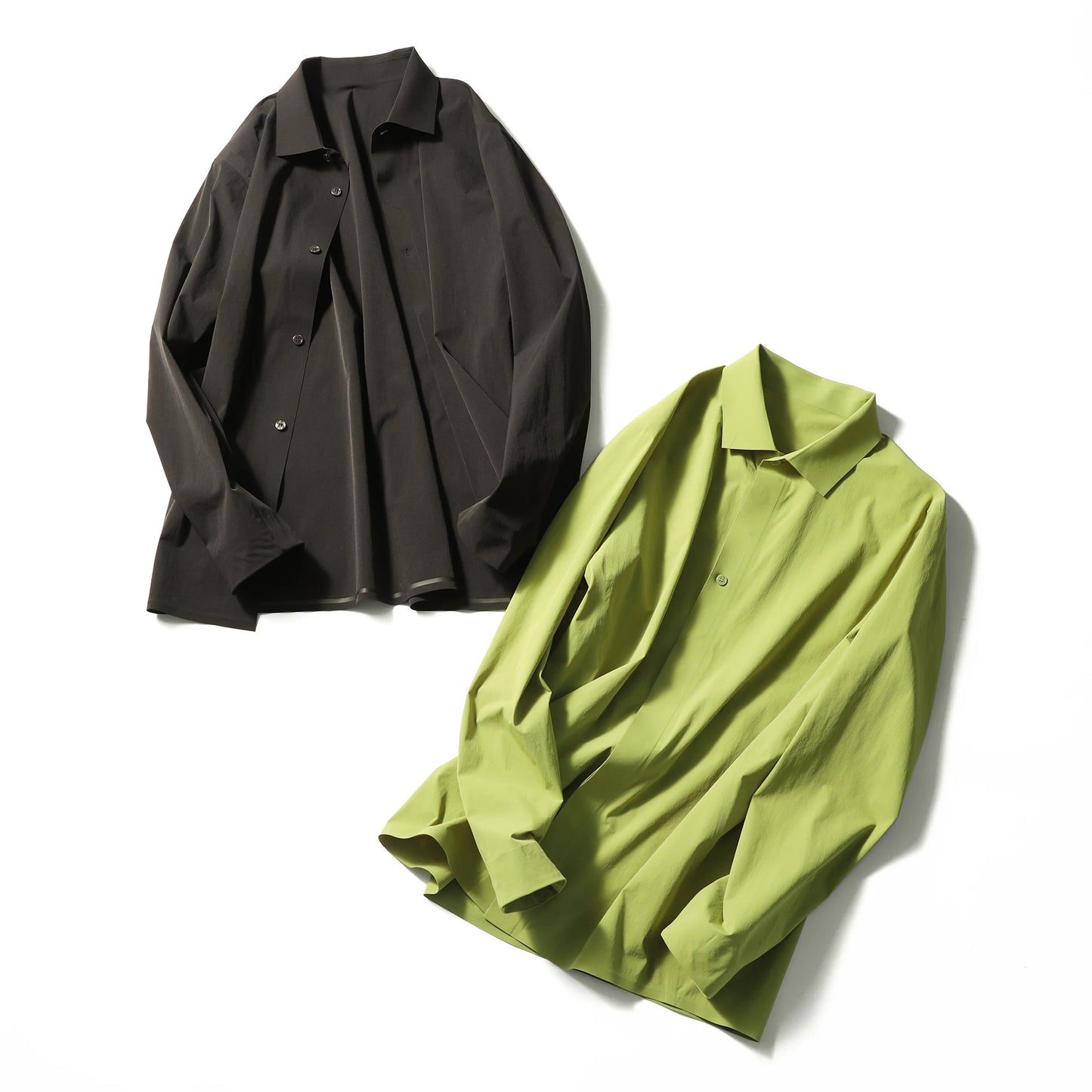 2025 Spring and Autumn New Men's Outdoor Functional Wind City Business Leisure Press Glue Non-ironing Long Sleeve Shirt