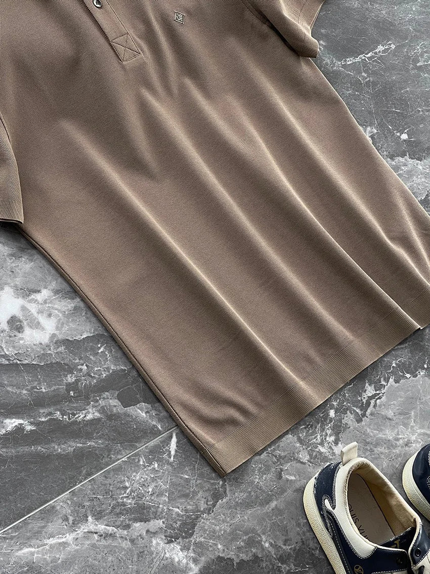 Summer, light luxury business commute casual lapel short-sleeved T-shirt polo shirt