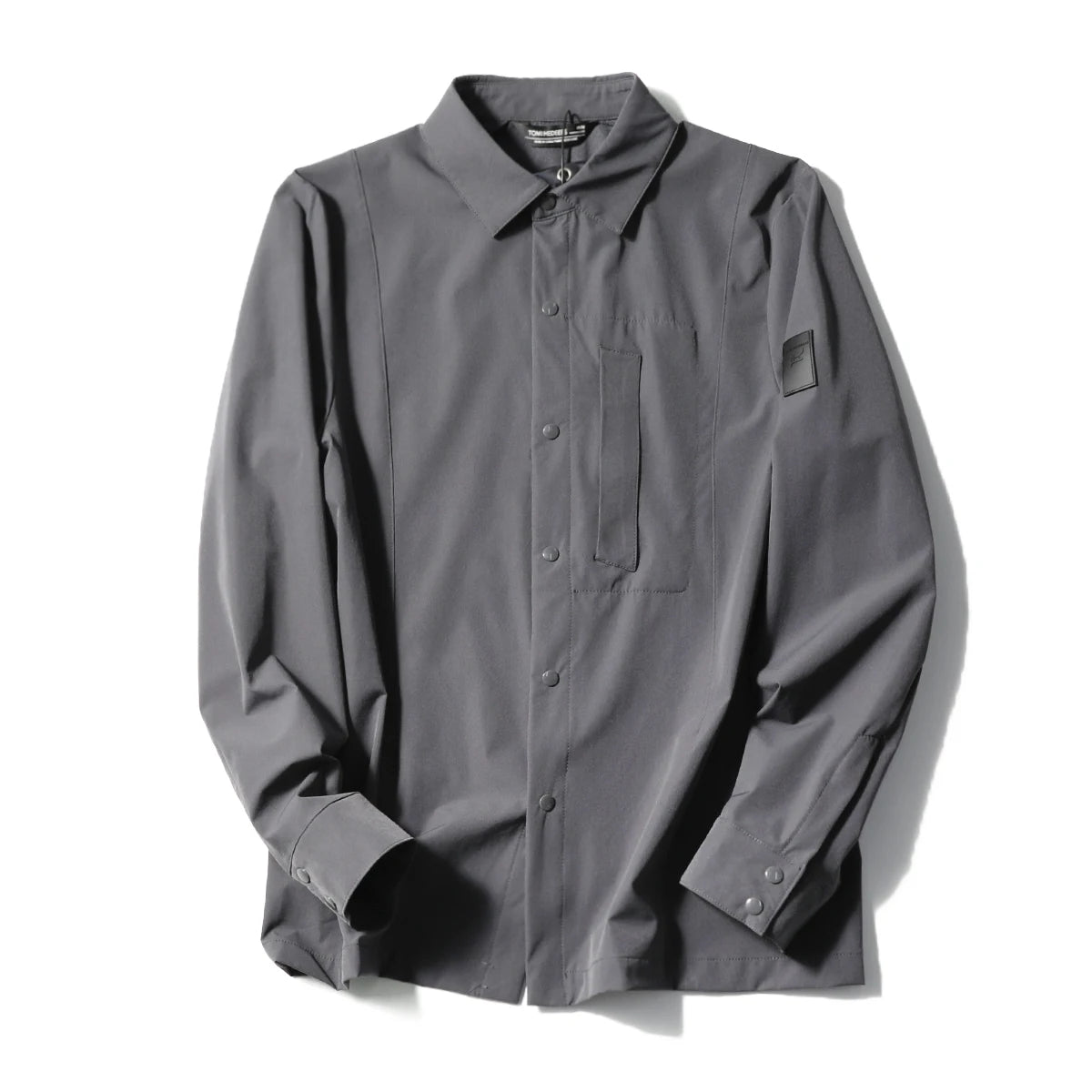 Spring and summer new men's leisure urban functional wind outdoor long-sleeved shirt breathable four-sided elastic shirt
