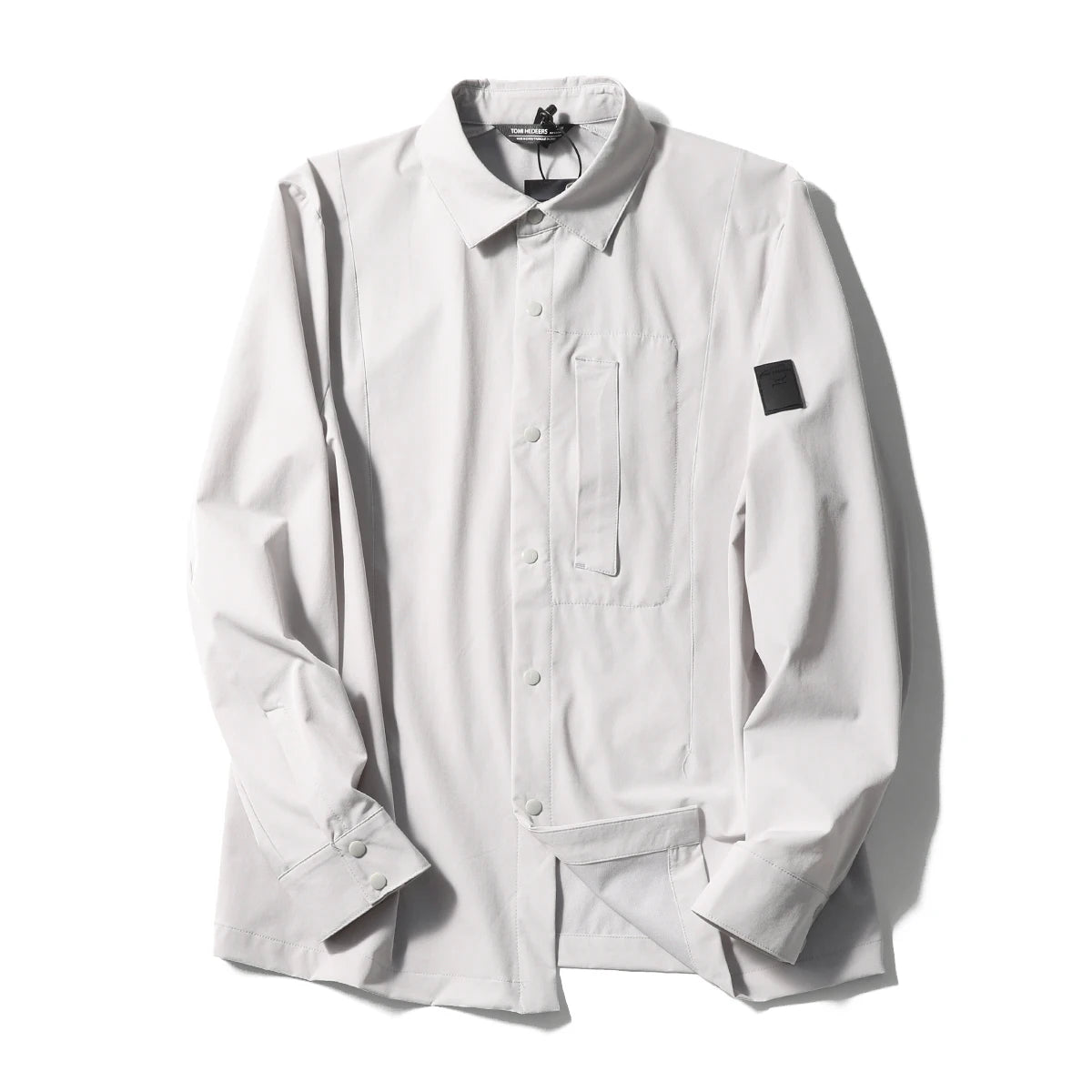 Spring and summer new men's leisure urban functional wind outdoor long-sleeved shirt breathable four-sided elastic shirt